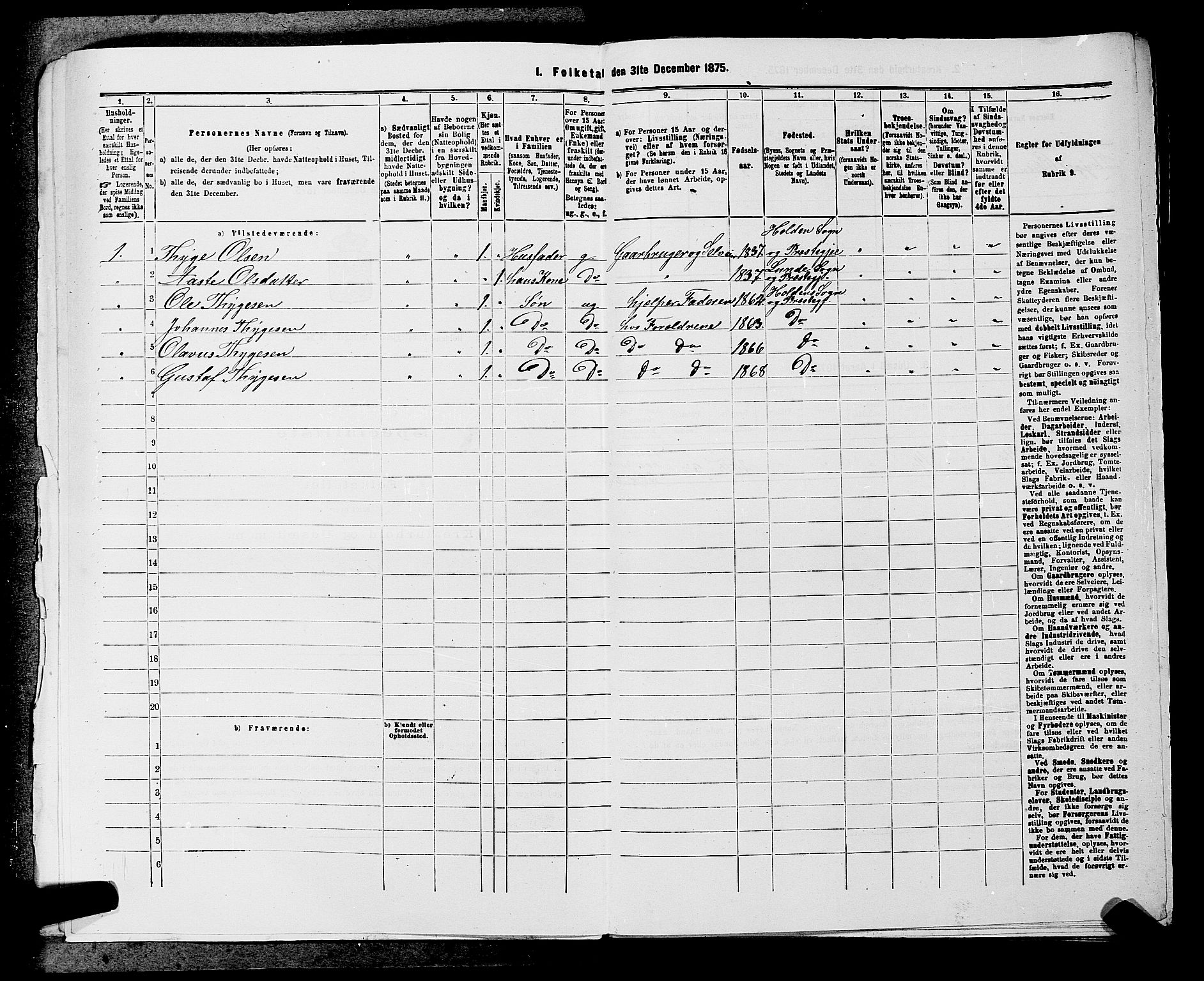 SAKO, 1875 census for 0819P Holla, 1875, p. 971