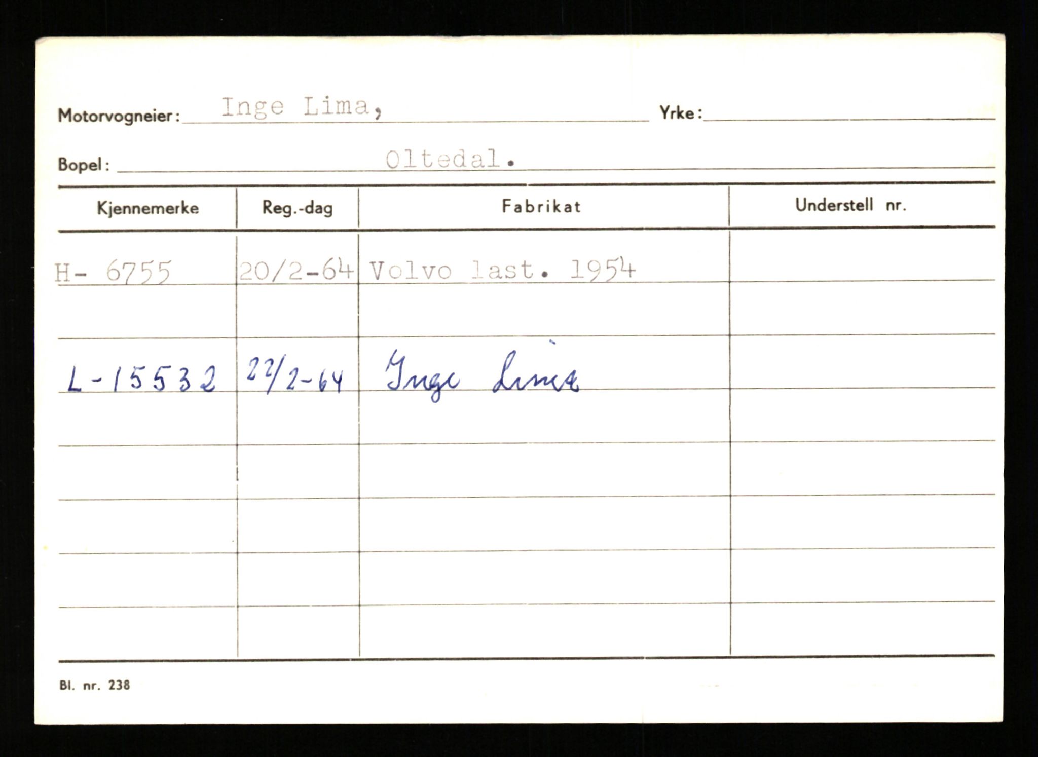 Stavanger trafikkstasjon, AV/SAST-A-101942/0/G/L0002: Registreringsnummer: 5791 - 10405, 1930-1971, p. 393