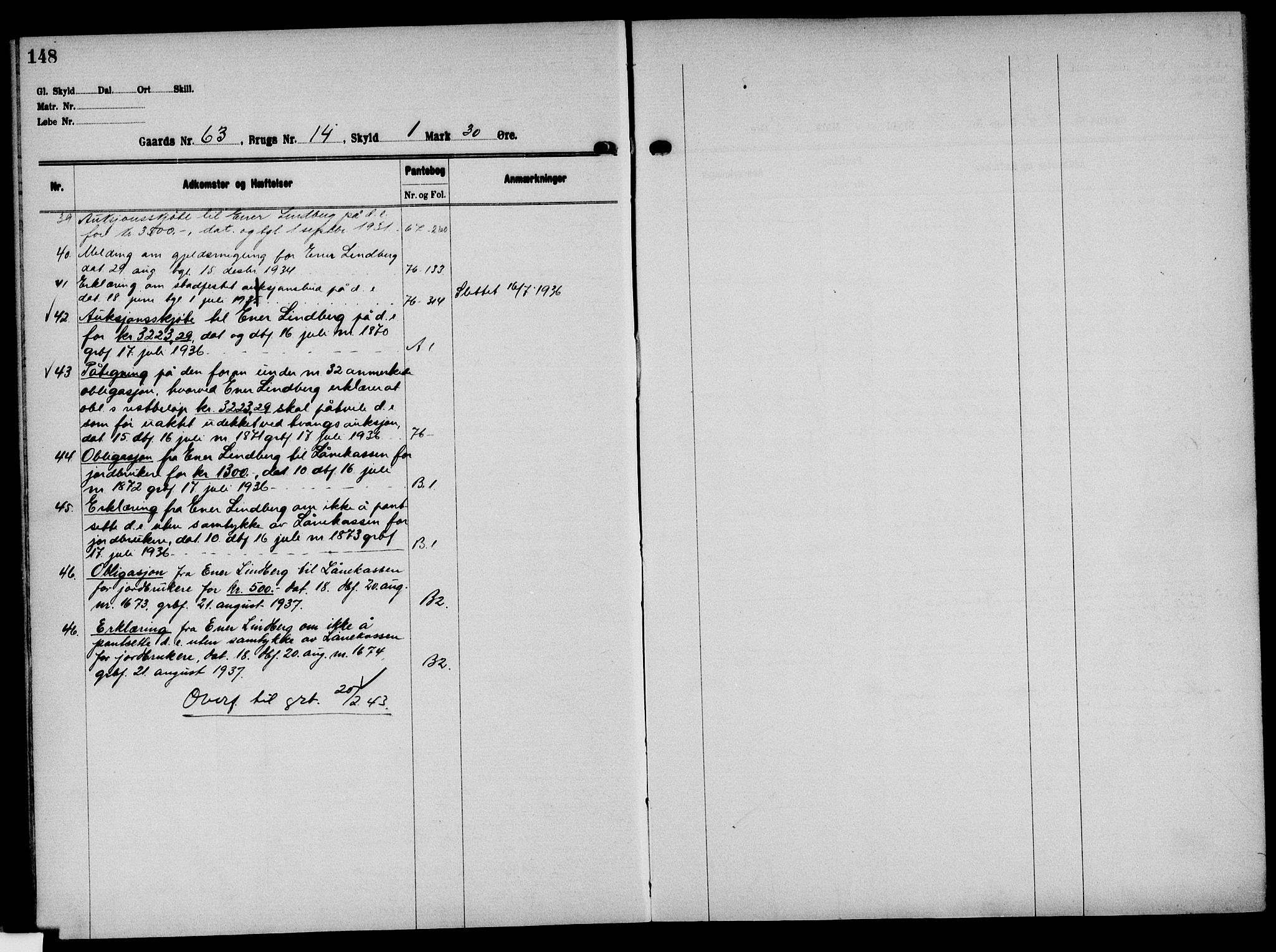 Solør tingrett, AV/SAH-TING-008/H/Ha/Hak/L0005: Mortgage register no. V, 1900-1935, p. 148