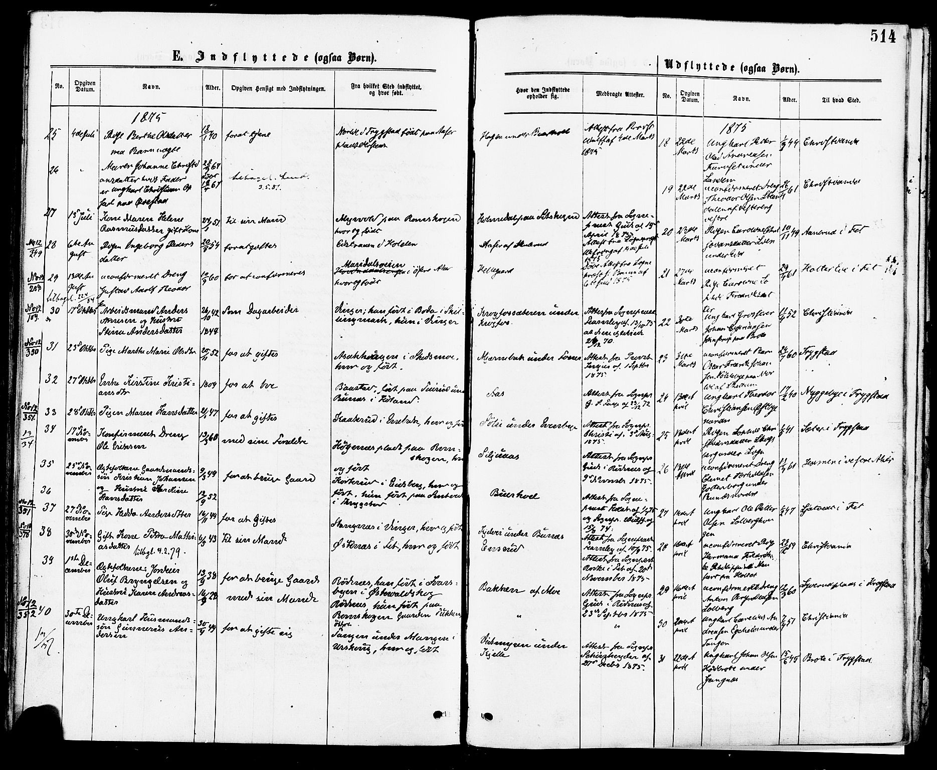 Høland prestekontor Kirkebøker, AV/SAO-A-10346a/F/Fa/L0012.a: Parish register (official) no. I 12A, 1869-1879, p. 514