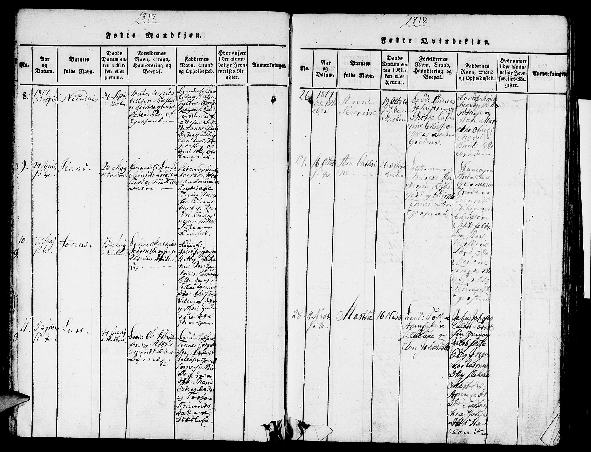 Eigersund sokneprestkontor, AV/SAST-A-101807/S08/L0007: Parish register (official) no. A 7, 1815-1827