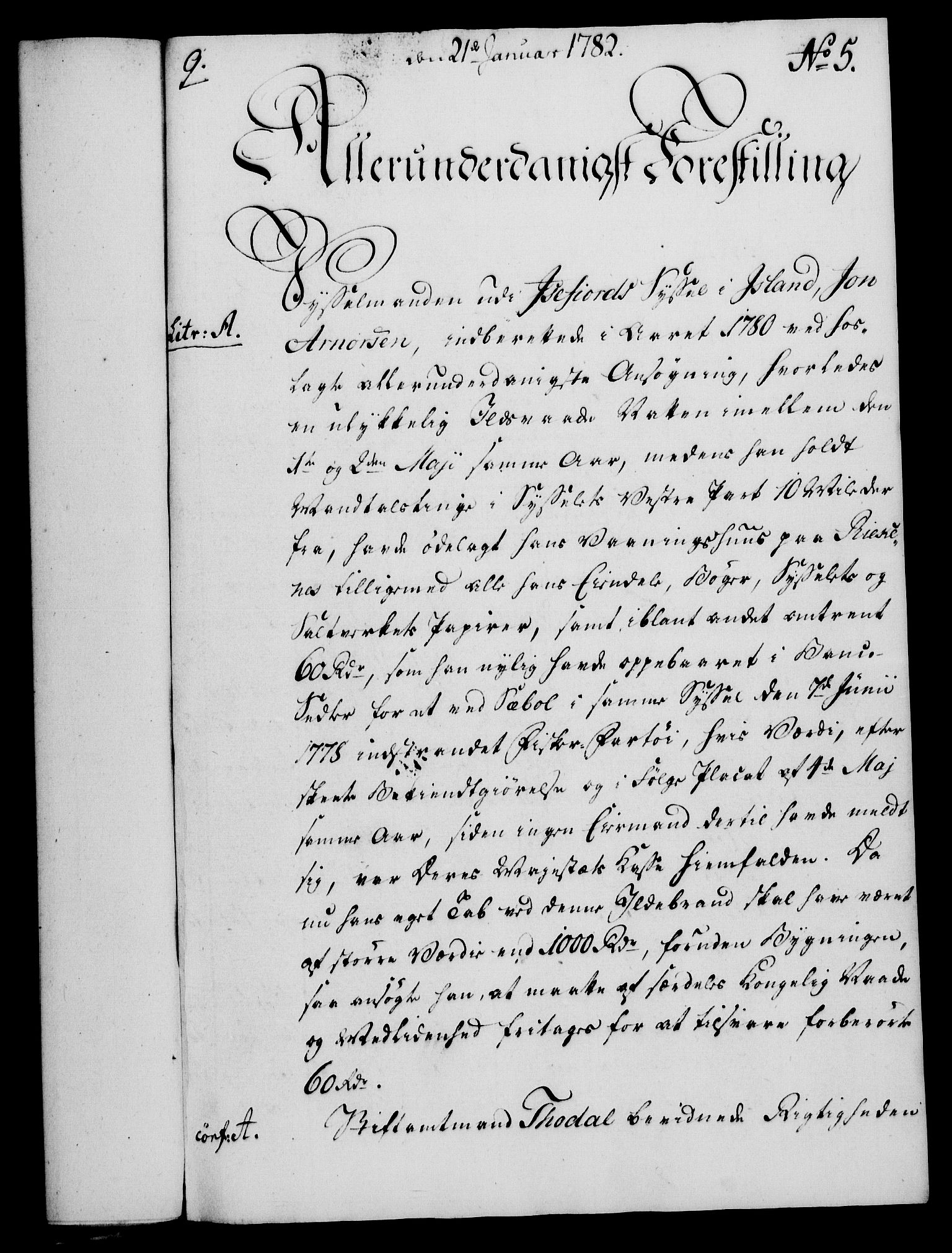Rentekammeret, Kammerkanselliet, RA/EA-3111/G/Gf/Gfa/L0064: Norsk relasjons- og resolusjonsprotokoll (merket RK 52.64), 1782, p. 48
