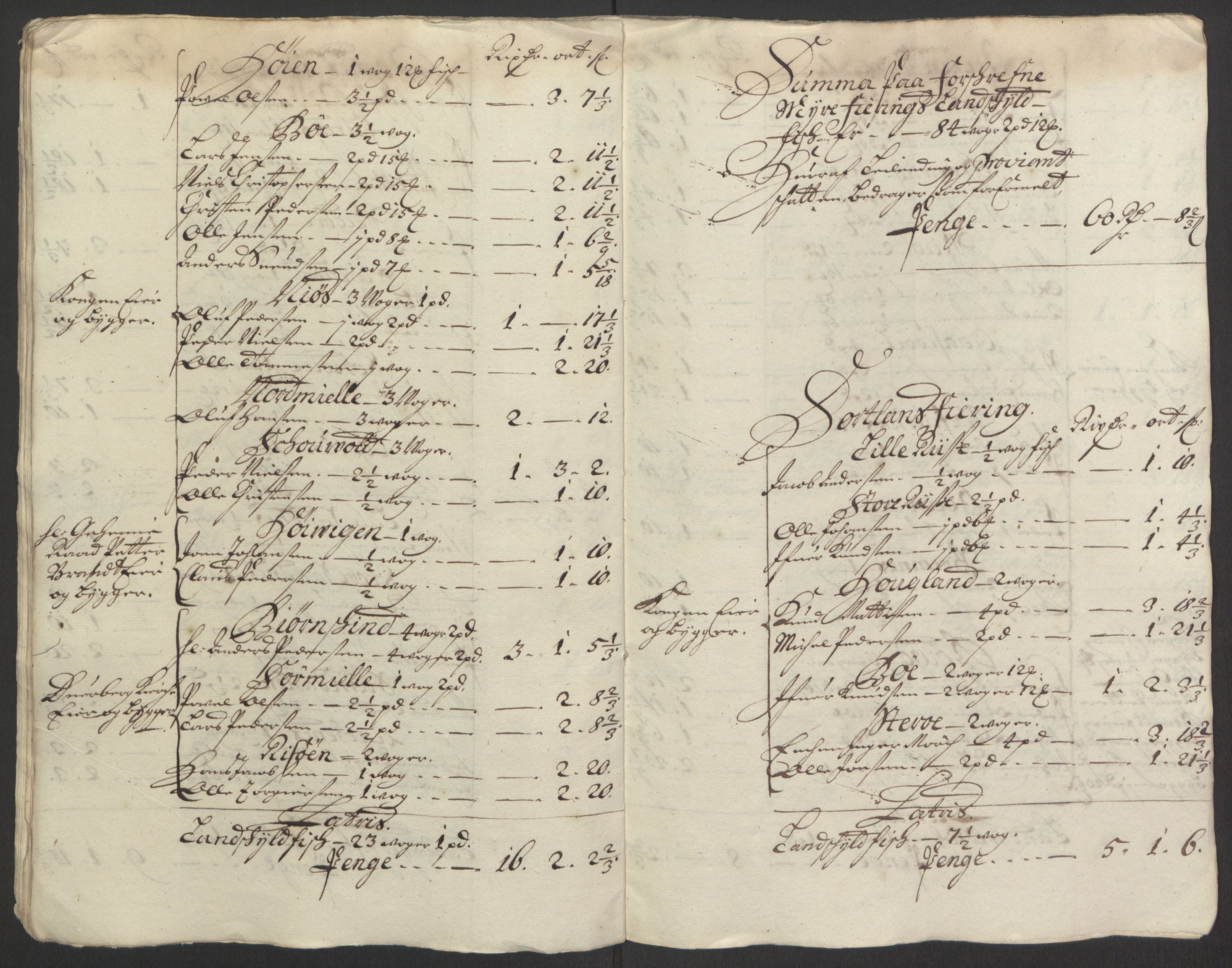 Rentekammeret inntil 1814, Reviderte regnskaper, Fogderegnskap, AV/RA-EA-4092/R67/L4676: Fogderegnskap Vesterålen, Andenes og Lofoten, 1691-1693, p. 252