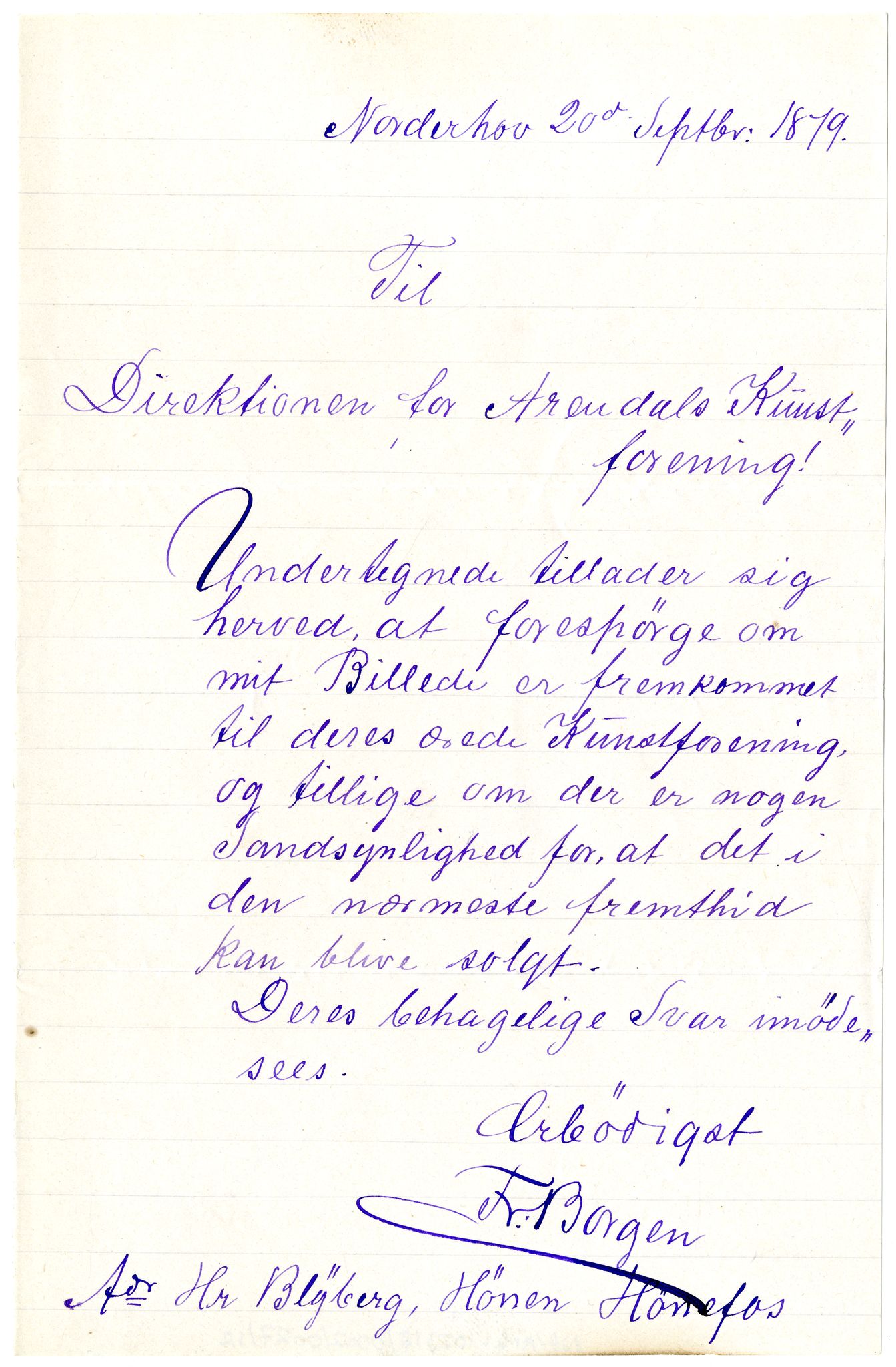 Diderik Maria Aalls brevsamling, NF/Ark-1023/F/L0002: D.M. Aalls brevsamling. B - C, 1799-1889, p. 149