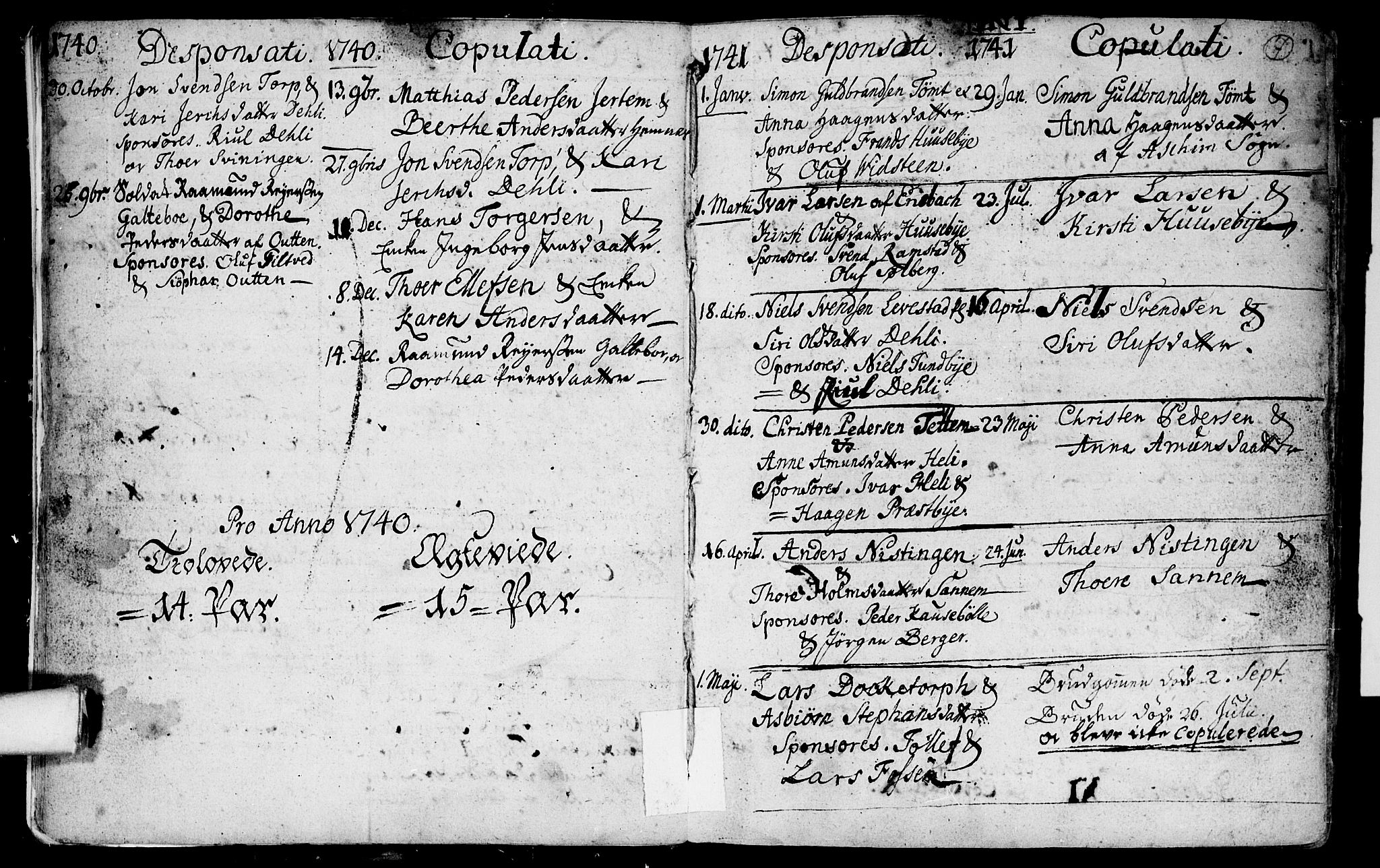 Spydeberg prestekontor Kirkebøker, AV/SAO-A-10924/F/Fa/L0002: Parish register (official) no. I 2, 1739-1780, p. 7