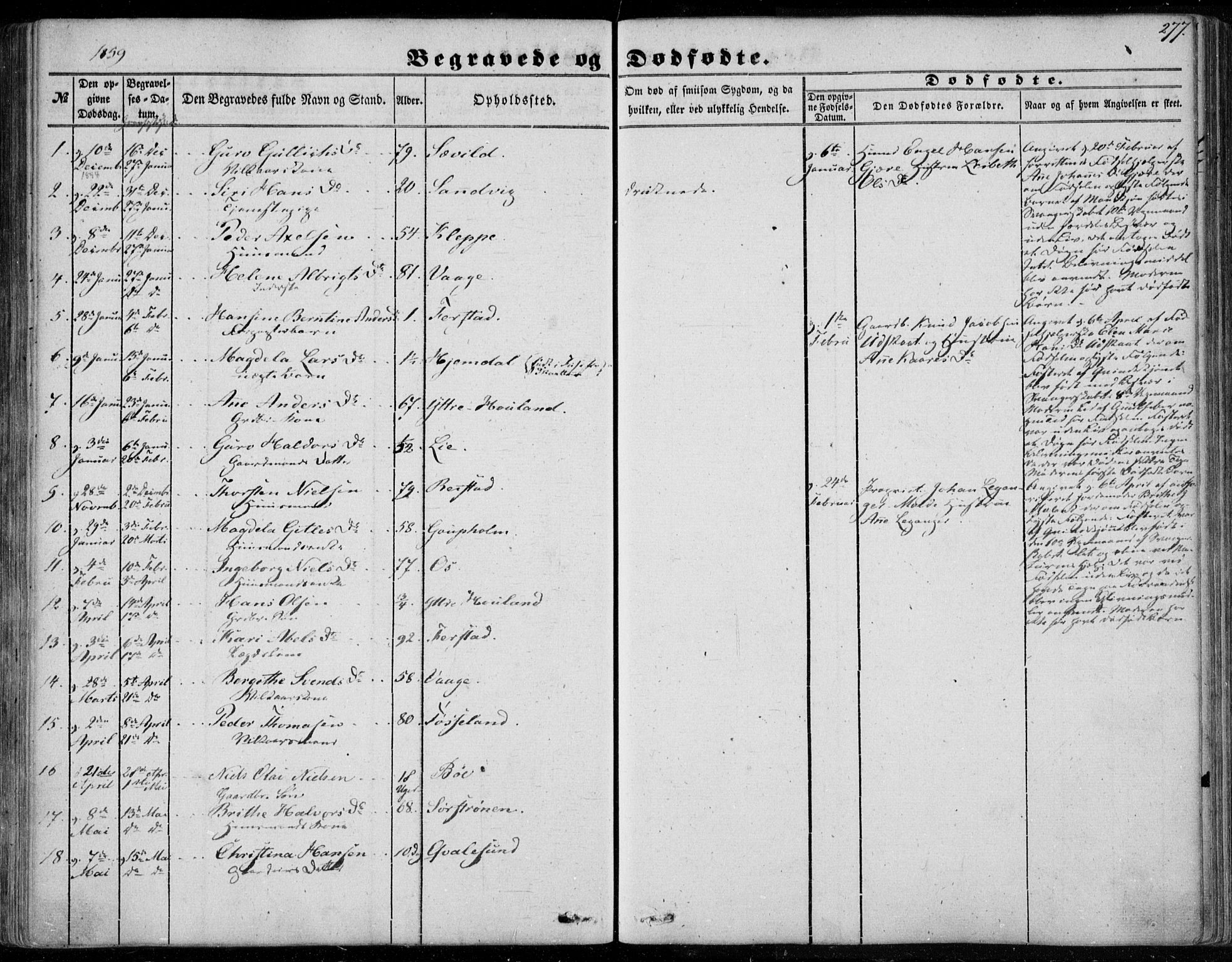 Os sokneprestembete, AV/SAB-A-99929: Parish register (official) no. A 16, 1851-1859, p. 277