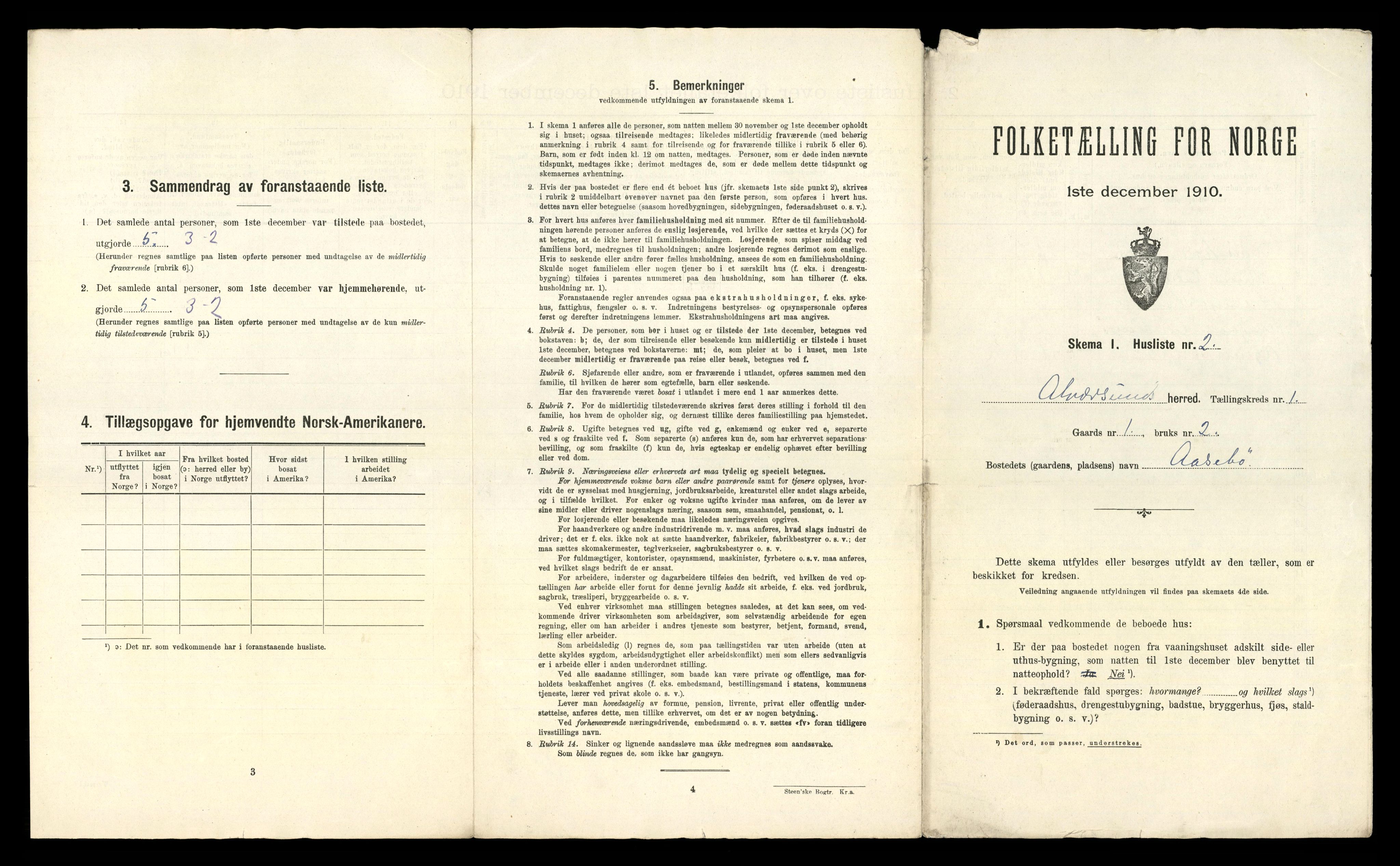 RA, 1910 census for Alversund, 1910, p. 56