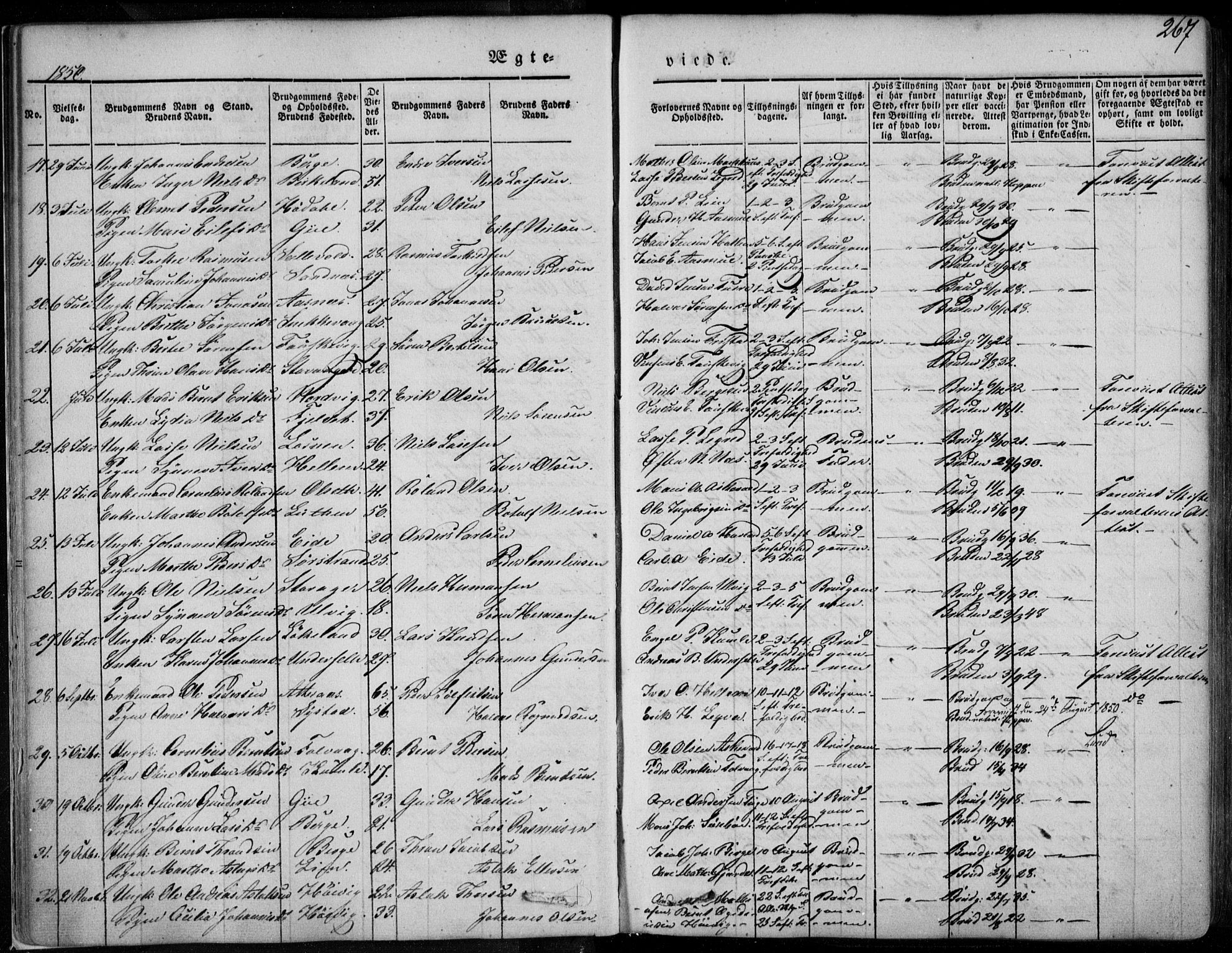 Askvoll sokneprestembete, SAB/A-79501/H/Haa/Haaa/L0011/0002: Parish register (official) no. A 11 II, 1845-1878, p. 267