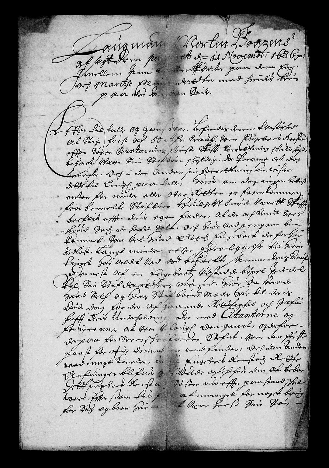 Stattholderembetet 1572-1771, RA/EA-2870/Af/L0001: Avskrifter av vedlegg til originale supplikker, nummerert i samsvar med supplikkbøkene, 1683-1687, p. 51