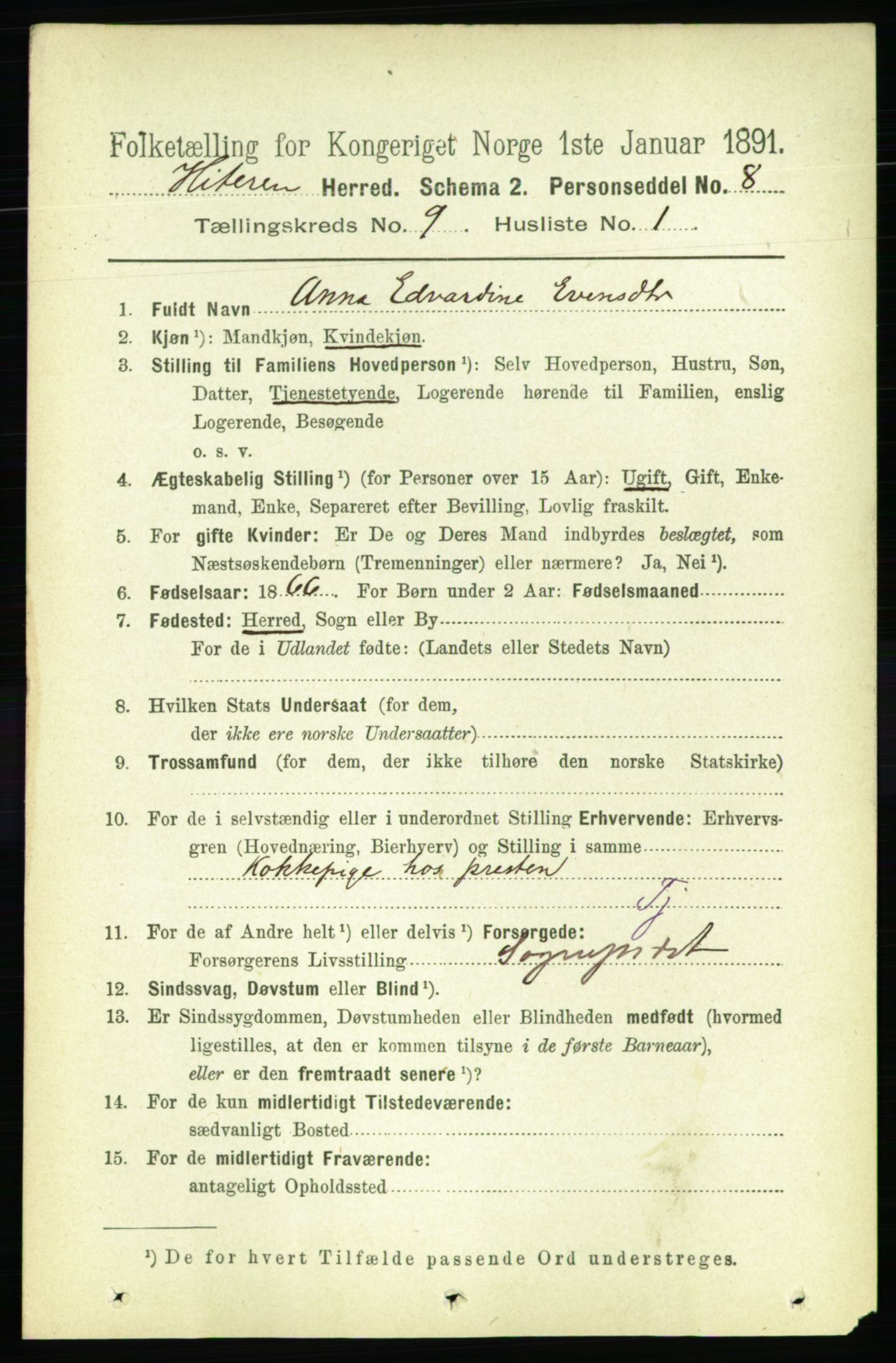 RA, 1891 census for 1617 Hitra, 1891, p. 1756