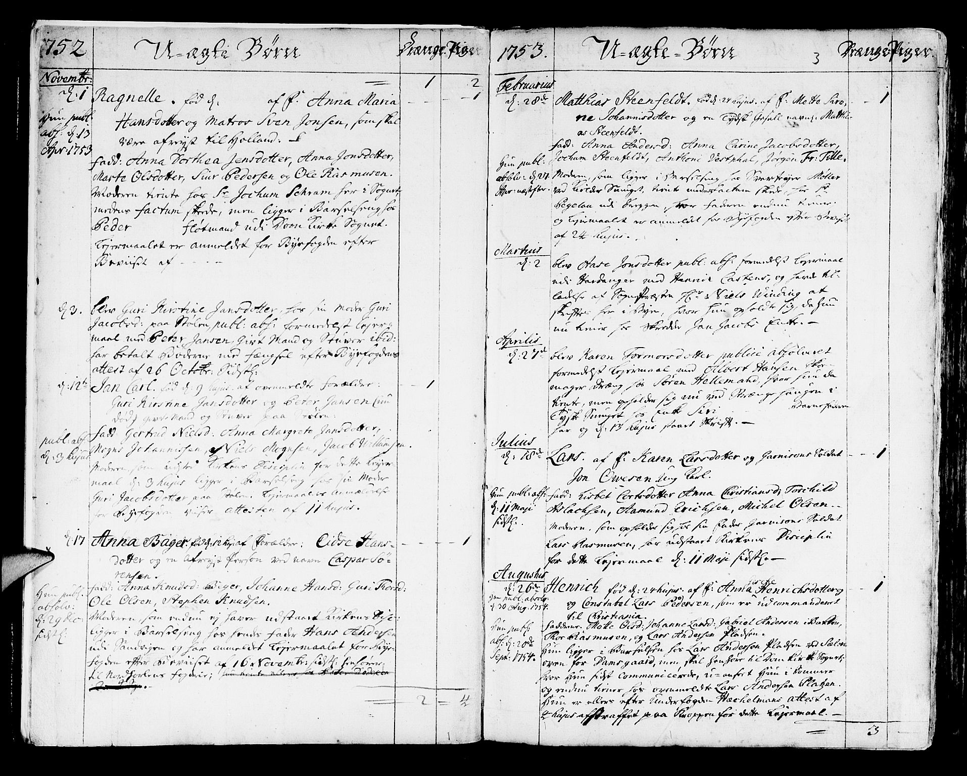 Korskirken sokneprestembete, SAB/A-76101/H/Haa/L0005: Parish register (official) no. A 5, 1751-1789, p. 275