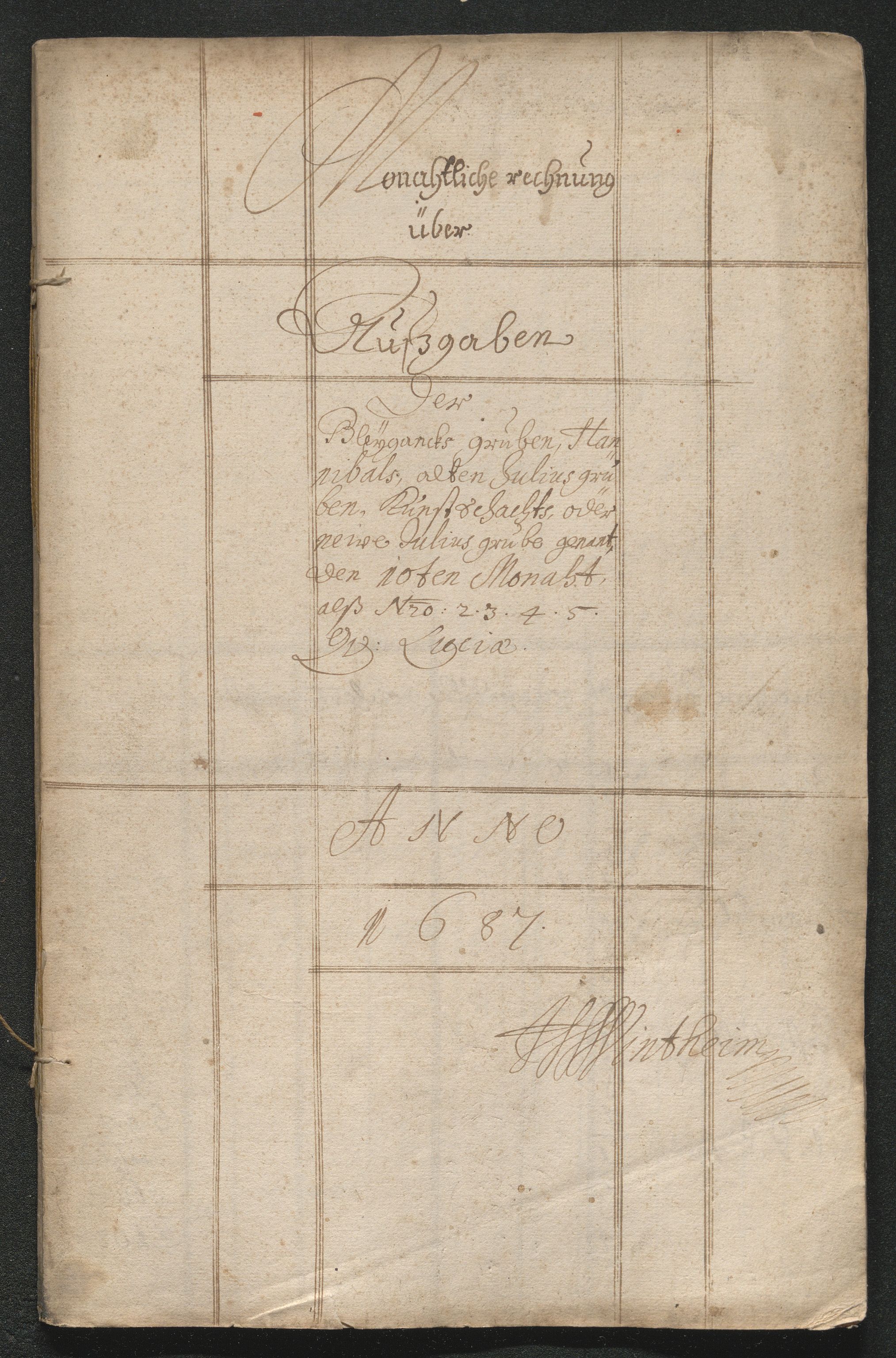 Kongsberg Sølvverk 1623-1816, SAKO/EA-3135/001/D/Dc/Dcd/L0064: Utgiftsregnskap for gruver m.m. , 1687, p. 358