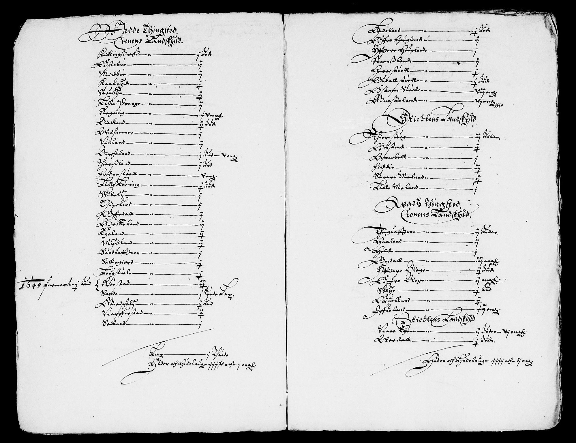 Rentekammeret inntil 1814, Reviderte regnskaper, Lensregnskaper, RA/EA-5023/R/Rb/Rbr/L0016: Lista len, 1645-1647