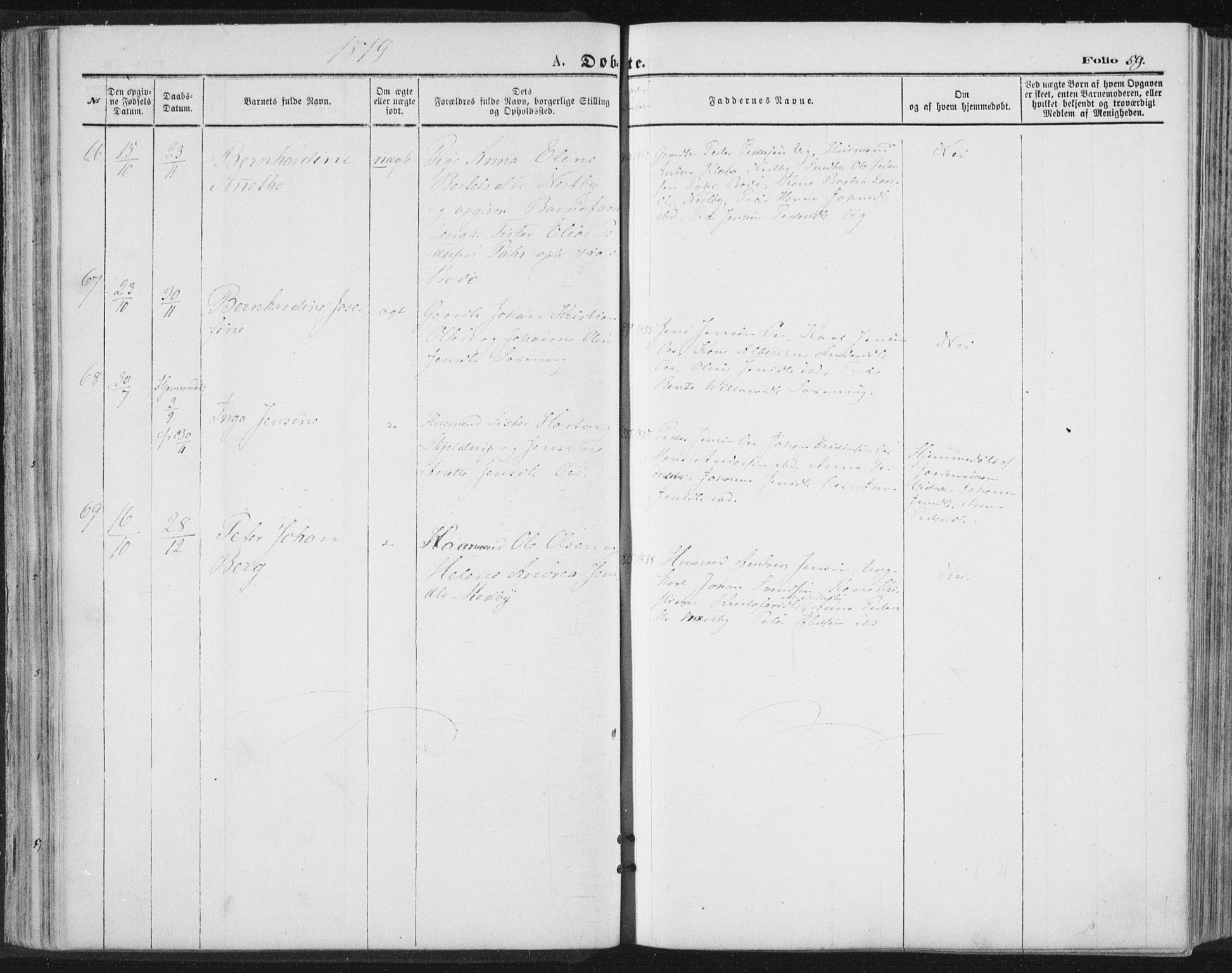 Ministerialprotokoller, klokkerbøker og fødselsregistre - Nordland, AV/SAT-A-1459/847/L0668: Parish register (official) no. 847A08, 1872-1886, p. 59