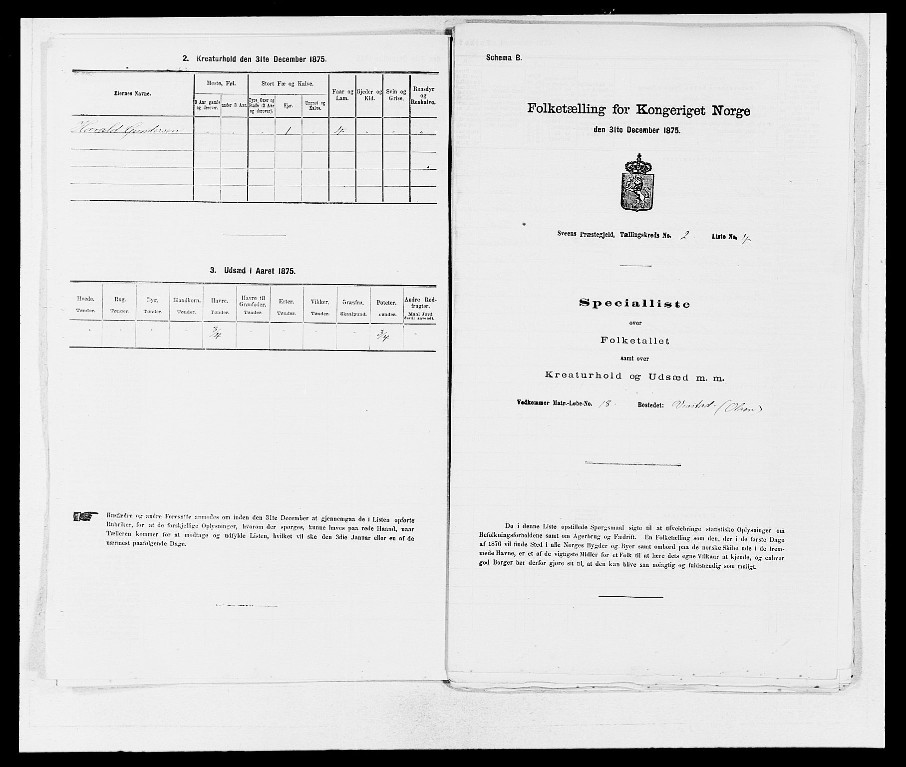 SAB, 1875 census for 1216P Sveio, 1875, p. 136