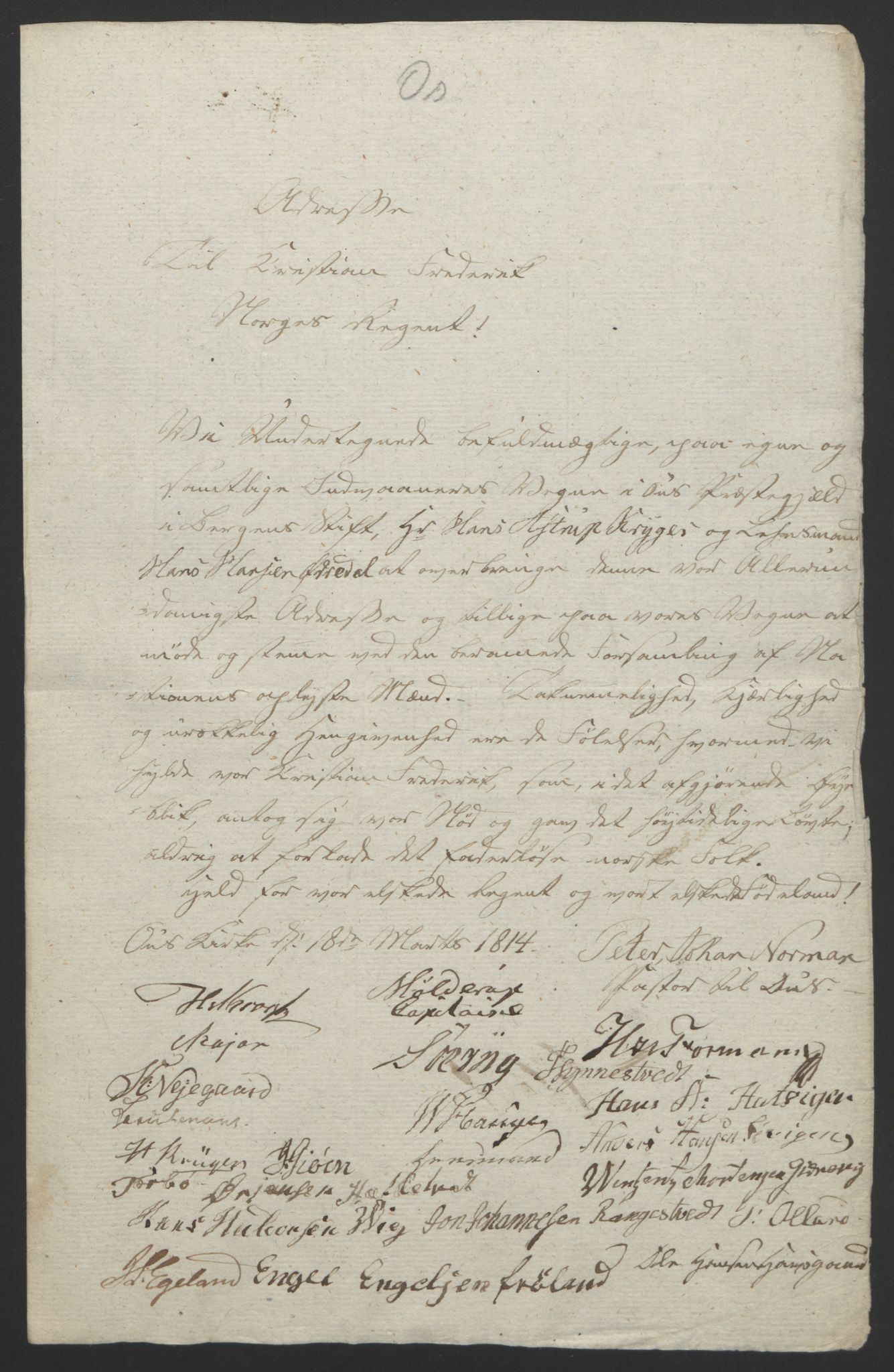 Statsrådssekretariatet, AV/RA-S-1001/D/Db/L0008: Fullmakter for Eidsvollsrepresentantene i 1814. , 1814, p. 293
