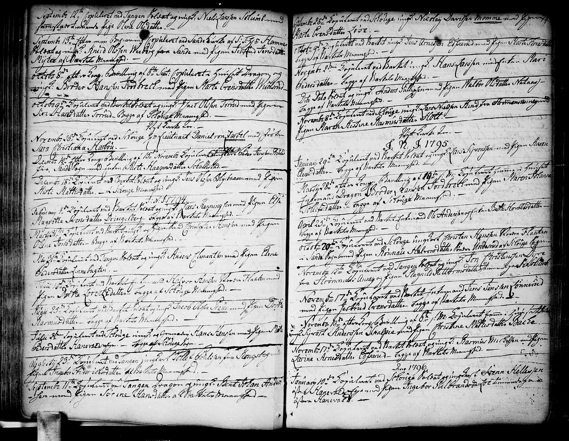 Skoger kirkebøker, SAKO/A-59/F/Fa/L0001: Parish register (official) no. I 1, 1746-1814, p. 74
