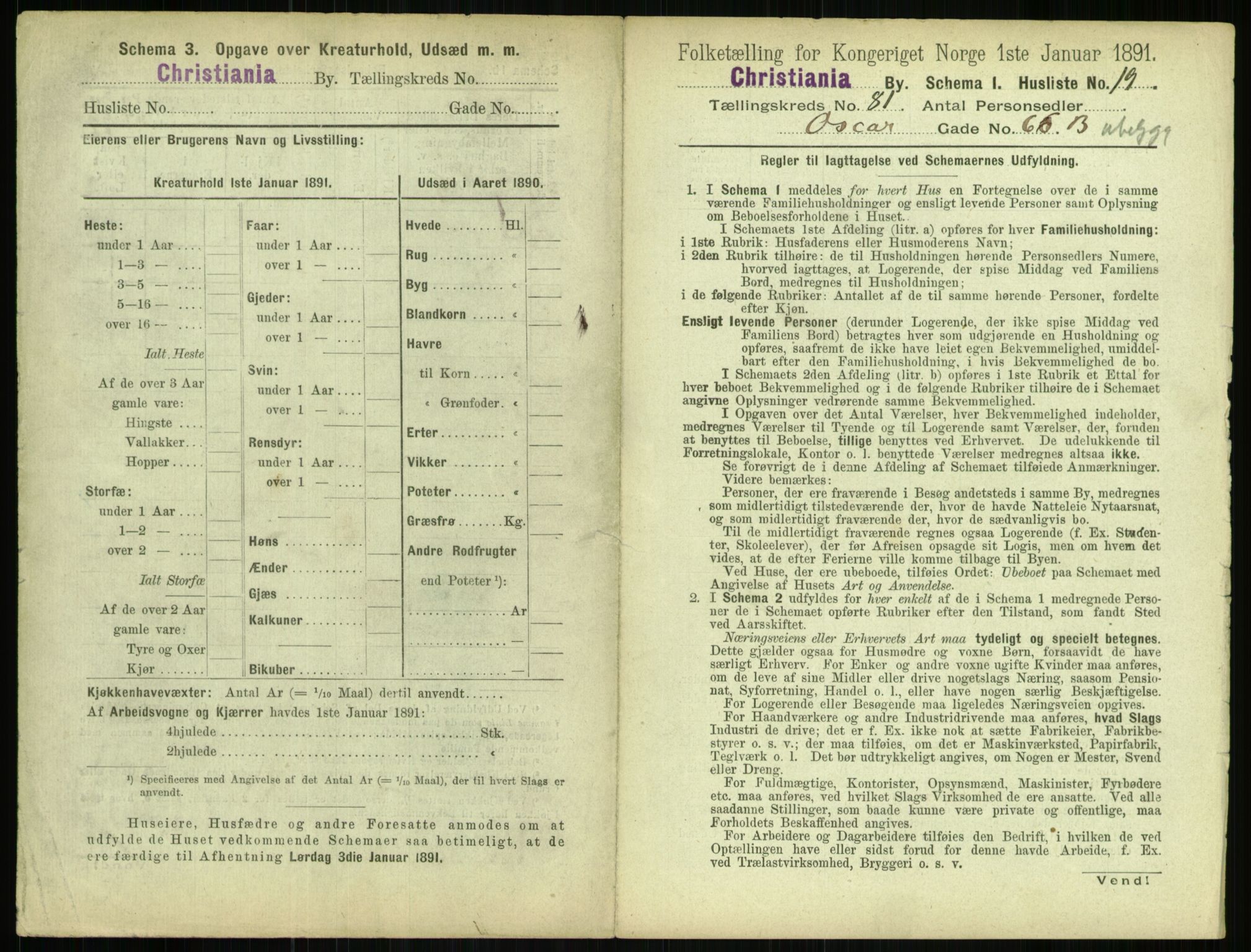 RA, 1891 census for 0301 Kristiania, 1891, p. 41522