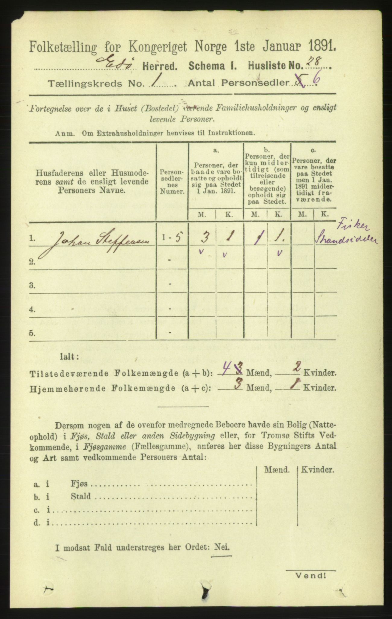 RA, 1891 census for 1573 Edøy, 1891, p. 67