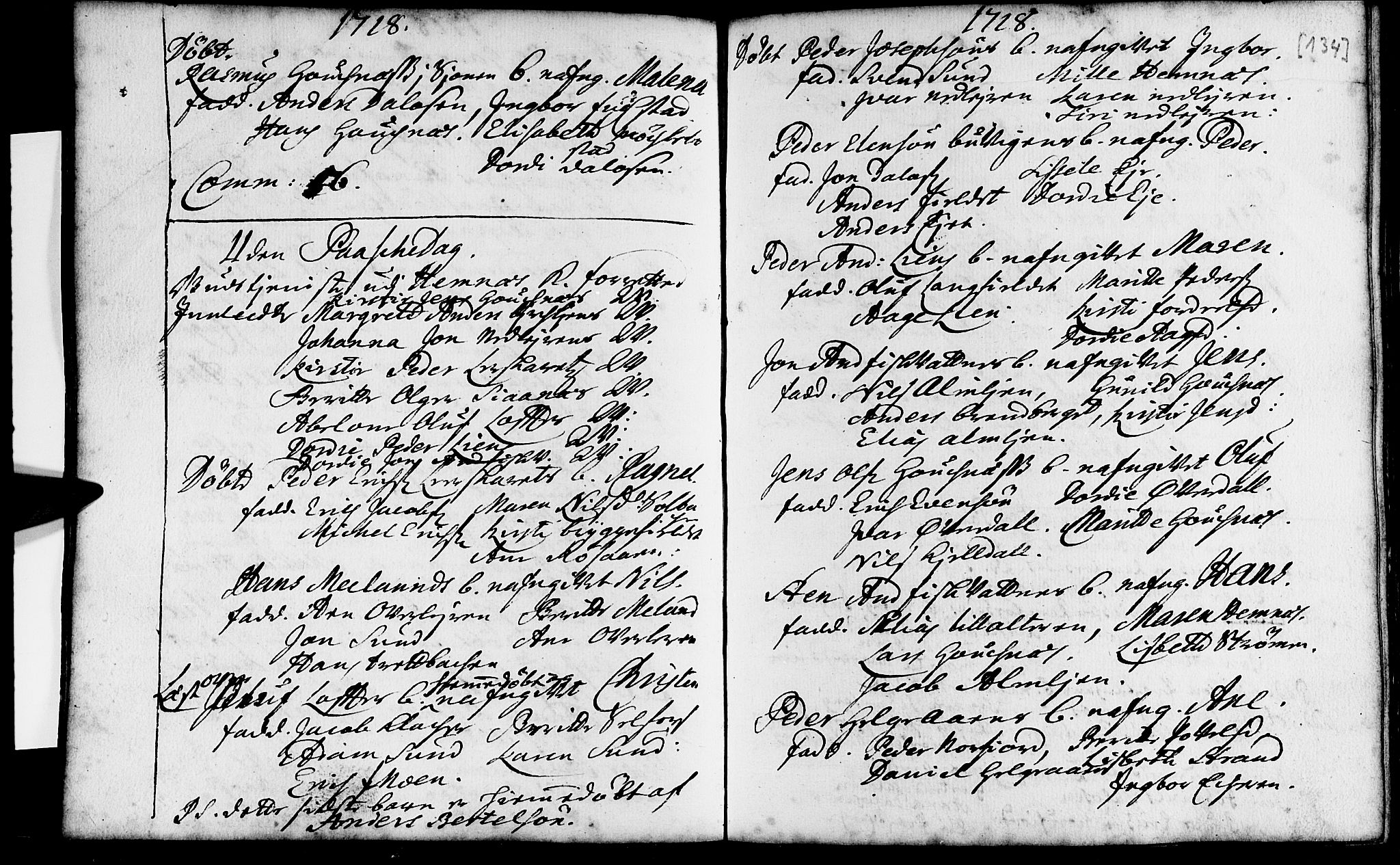 Ministerialprotokoller, klokkerbøker og fødselsregistre - Nordland, SAT/A-1459/825/L0345: Parish register (official) no. 825A01, 1704-1728, p. 134