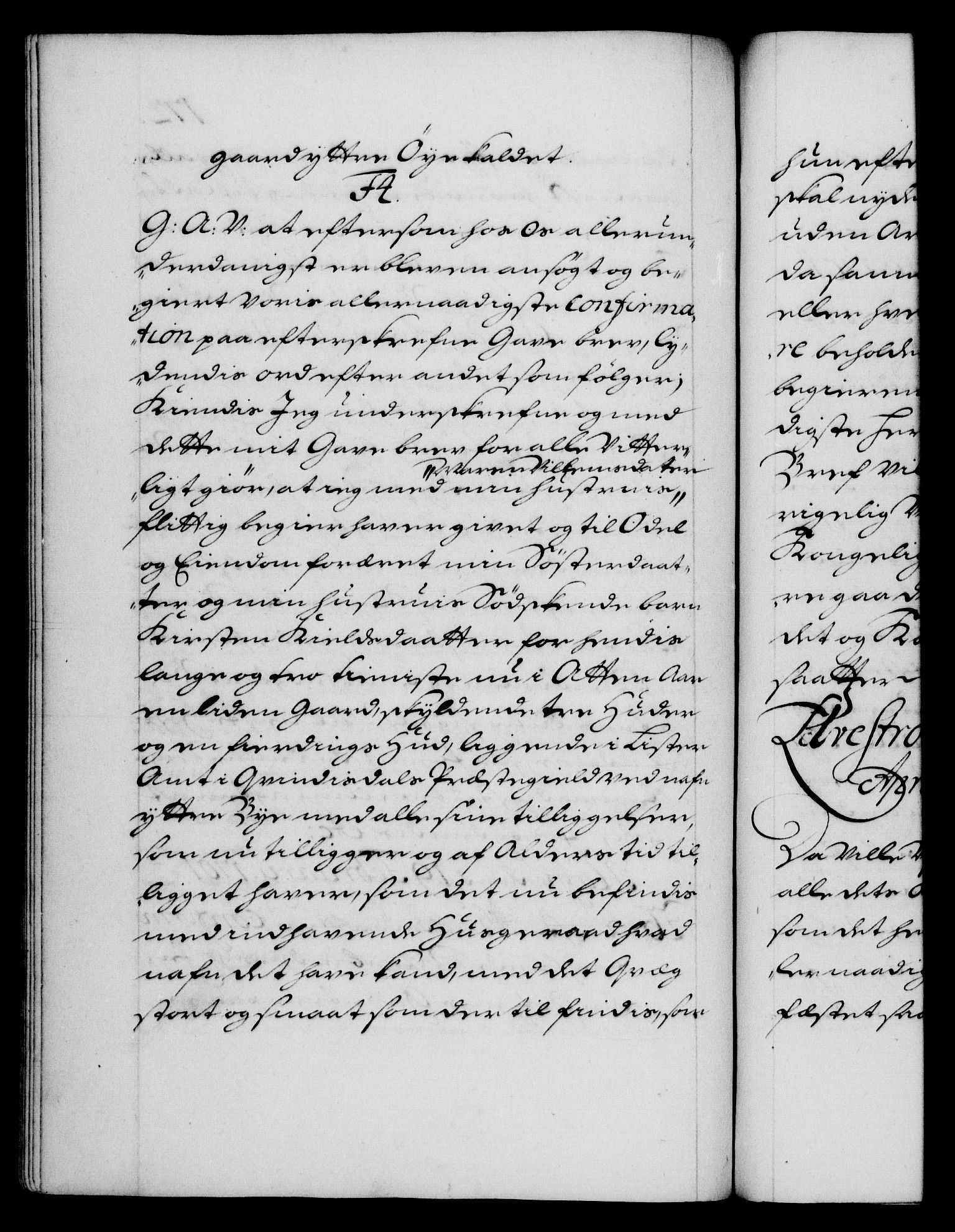 Danske Kanselli 1572-1799, AV/RA-EA-3023/F/Fc/Fca/Fcaa/L0018: Norske registre, 1699-1703, p. 172b