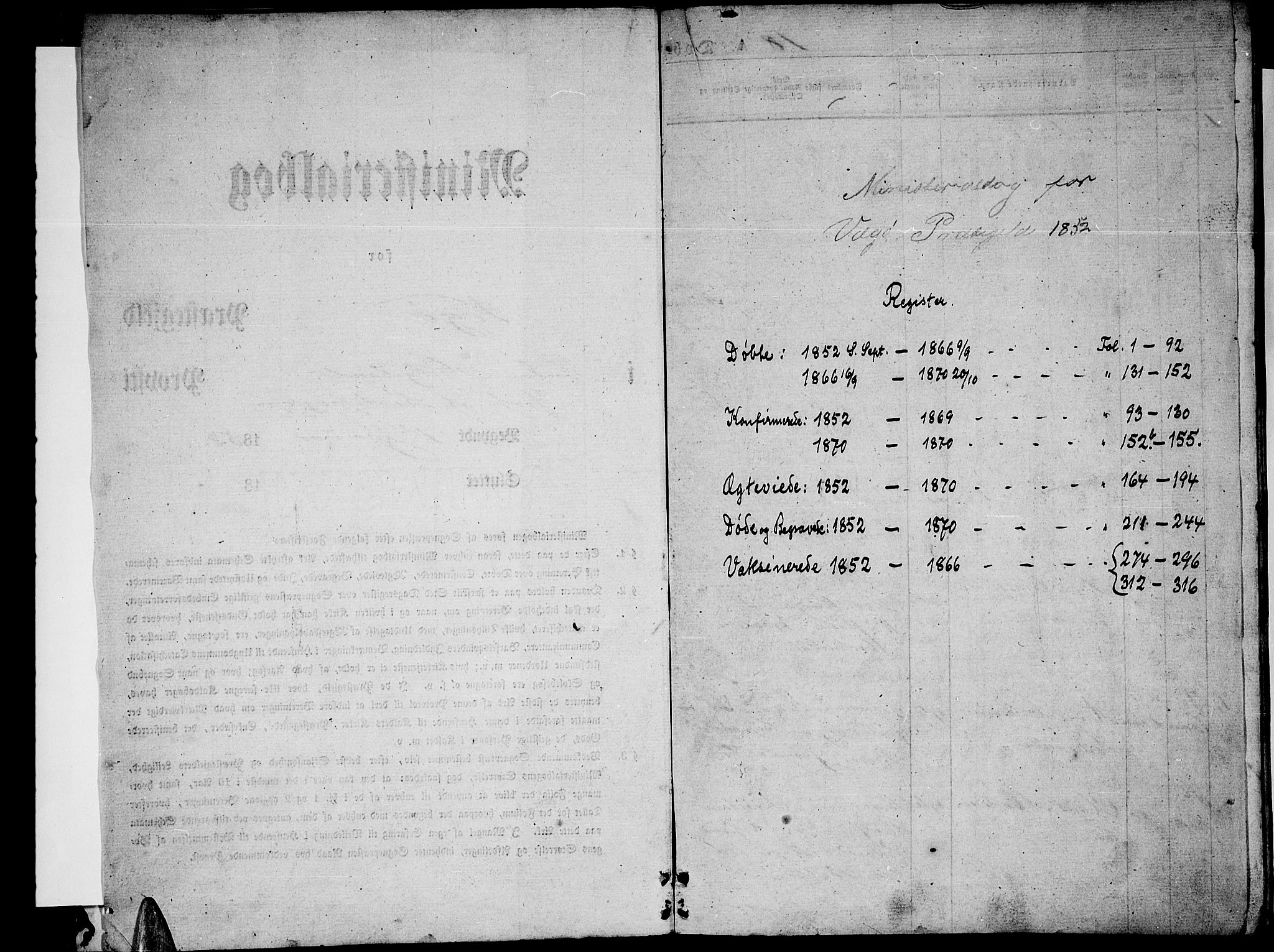 Ministerialprotokoller, klokkerbøker og fødselsregistre - Nordland, SAT/A-1459/816/L0251: Parish register (copy) no. 816C01, 1852-1870