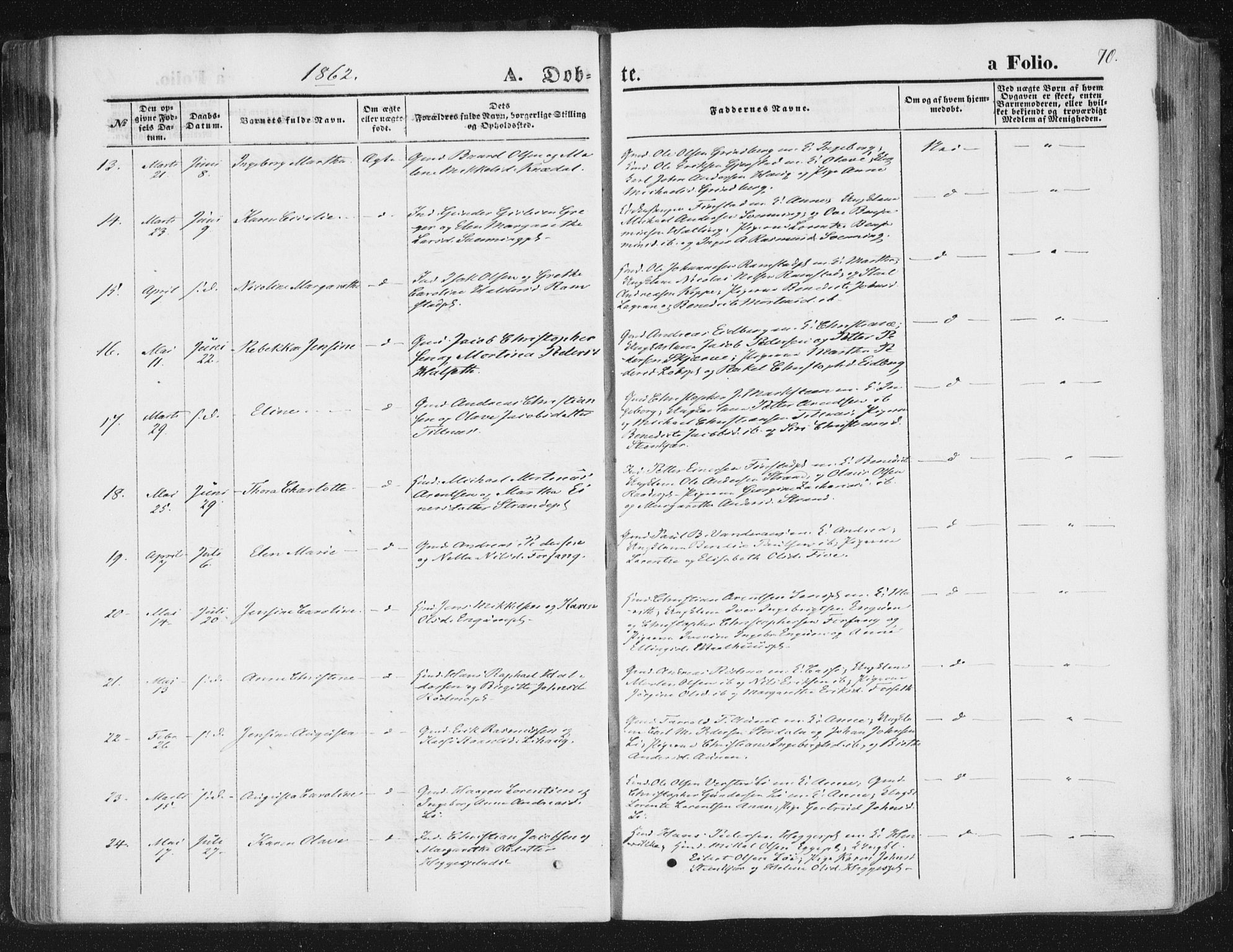 Ministerialprotokoller, klokkerbøker og fødselsregistre - Nord-Trøndelag, SAT/A-1458/746/L0447: Parish register (official) no. 746A06, 1860-1877, p. 70