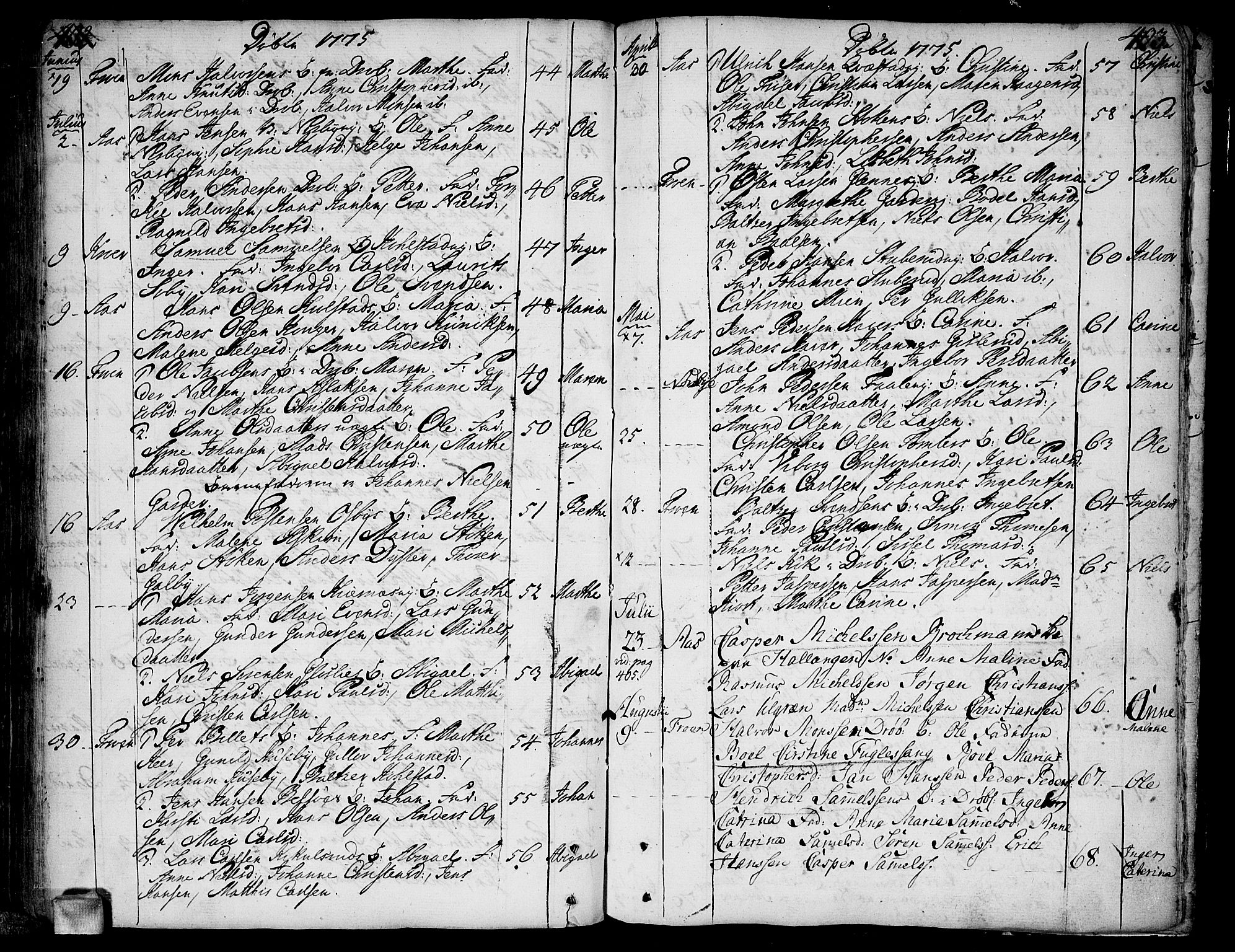 Ås prestekontor Kirkebøker, AV/SAO-A-10894/F/Fa/L0001: Parish register (official) no. I 1, 1742-1778, p. 402-403