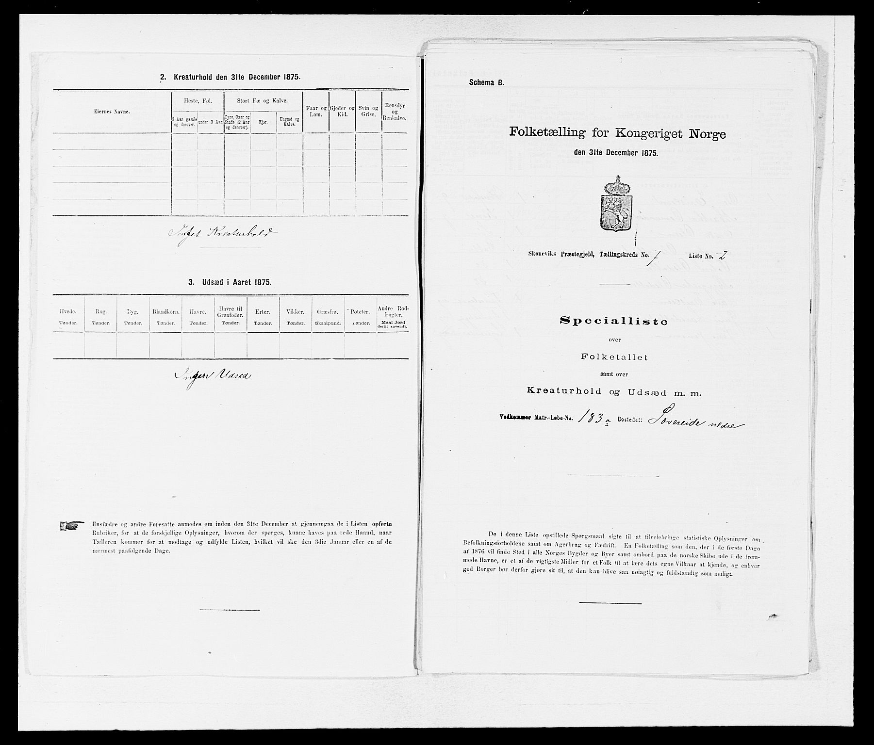 SAB, 1875 census for 1212P Skånevik, 1875, p. 782