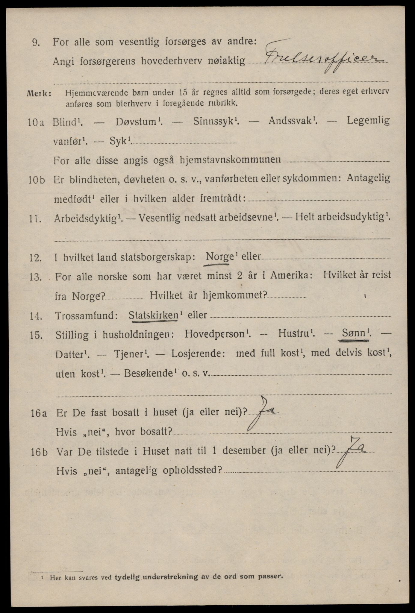 SAST, 1920 census for Egersund town, 1920, p. 3211