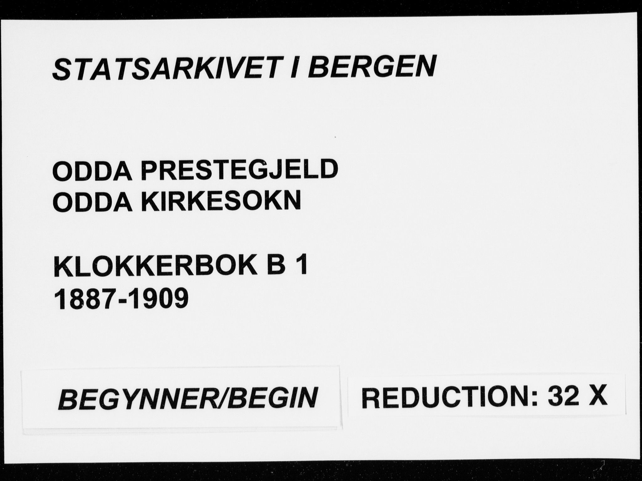 Odda Sokneprestembete, SAB/A-77201/H/Hab: Parish register (copy) no. B  1, 1887-1909