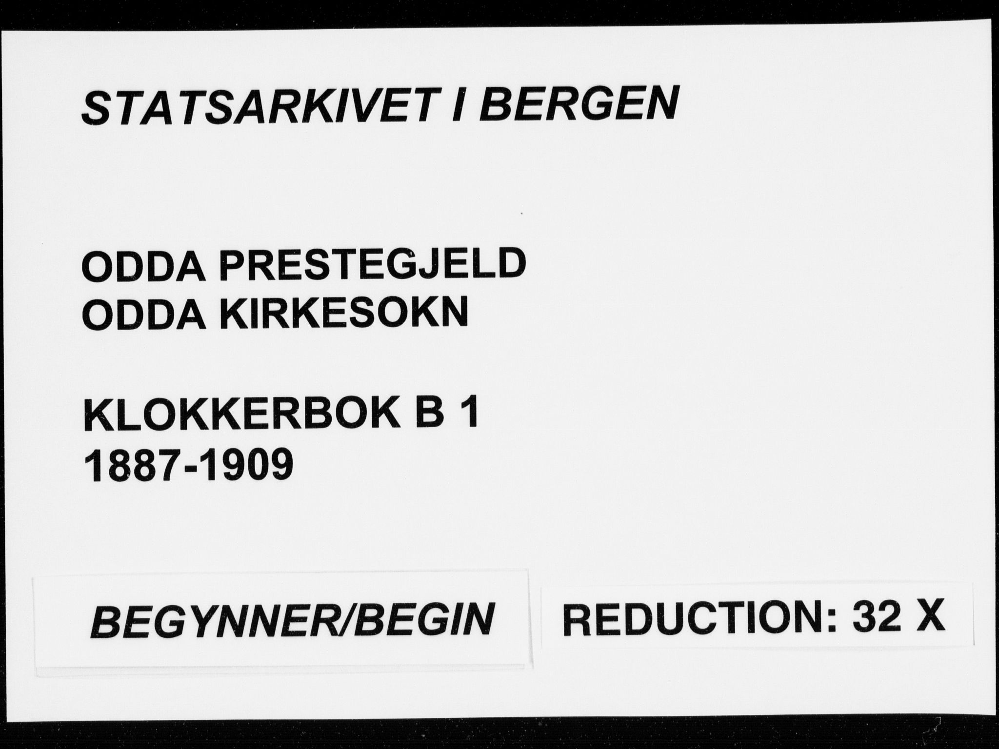 Odda Sokneprestembete, AV/SAB-A-77201/H/Hab: Parish register (copy) no. B  1, 1887-1909