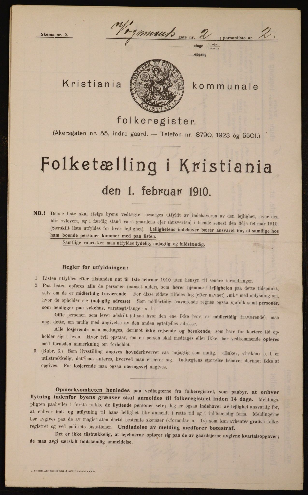 OBA, Municipal Census 1910 for Kristiania, 1910, p. 117729