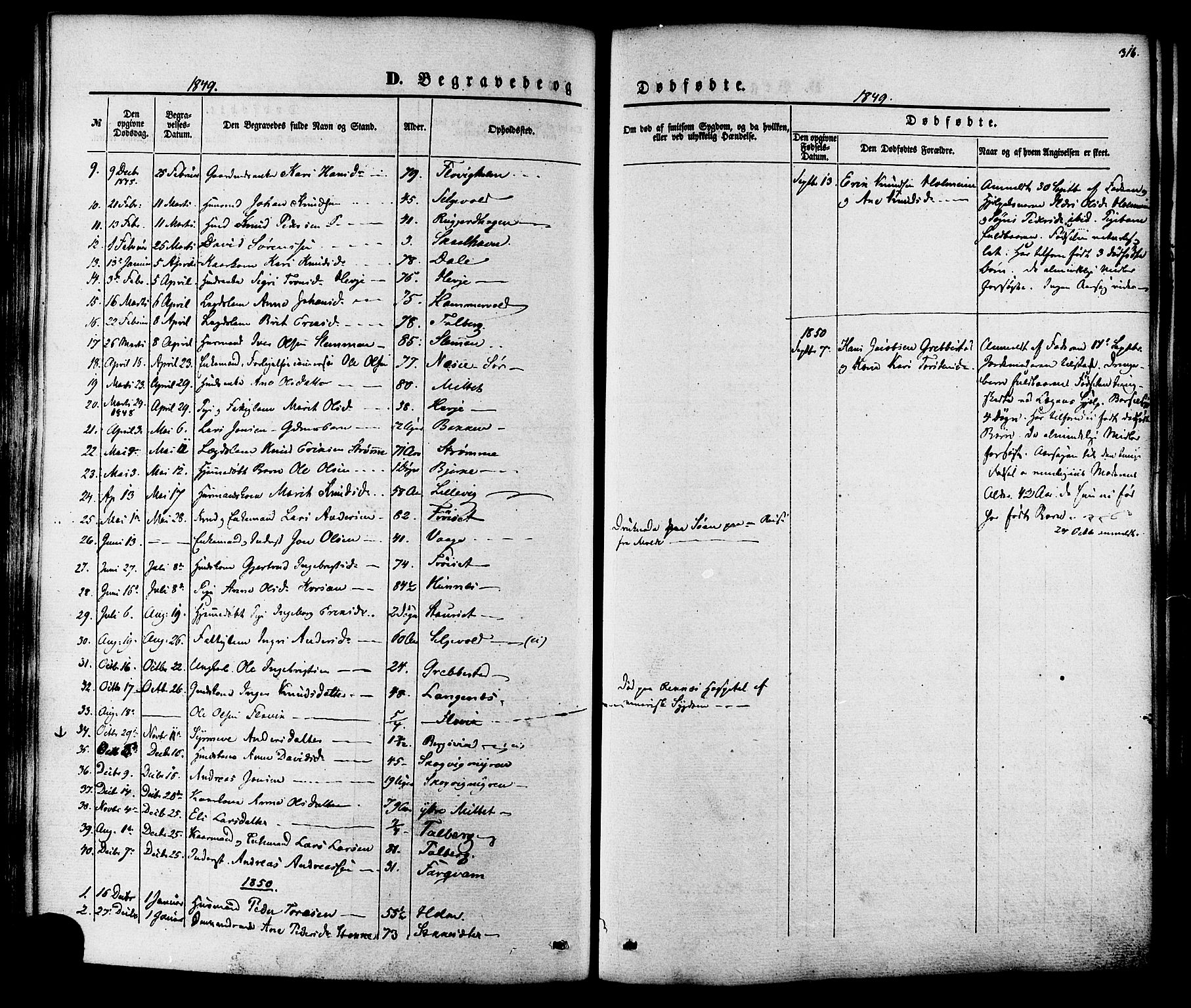 Ministerialprotokoller, klokkerbøker og fødselsregistre - Møre og Romsdal, SAT/A-1454/547/L0603: Parish register (official) no. 547A05, 1846-1877, p. 316