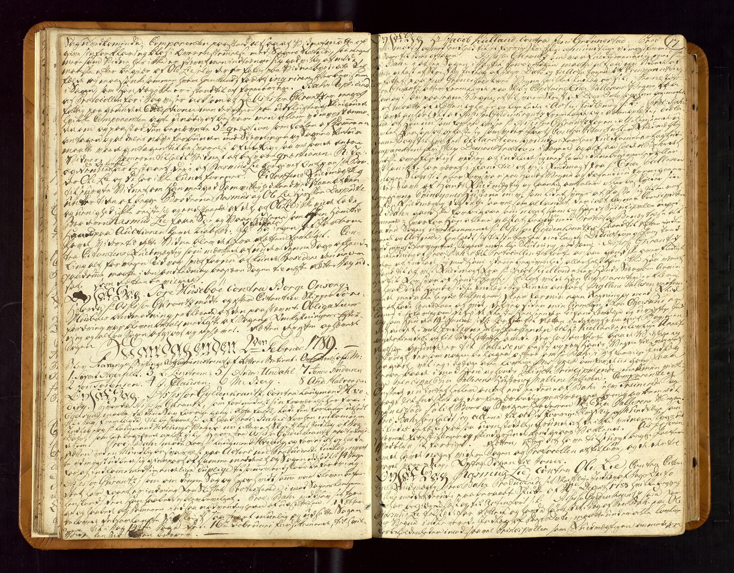 Stavanger byfogd, AV/SAST-A-101408/001/3/30/30BA/L0047: Bytingprotkoll, 1788-1798, p. 16b-17a