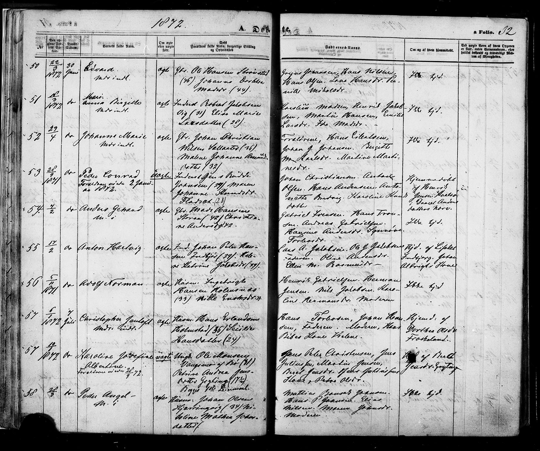 Ministerialprotokoller, klokkerbøker og fødselsregistre - Nordland, SAT/A-1459/888/L1242: Parish register (official) no. 888A08, 1870-1875, p. 32