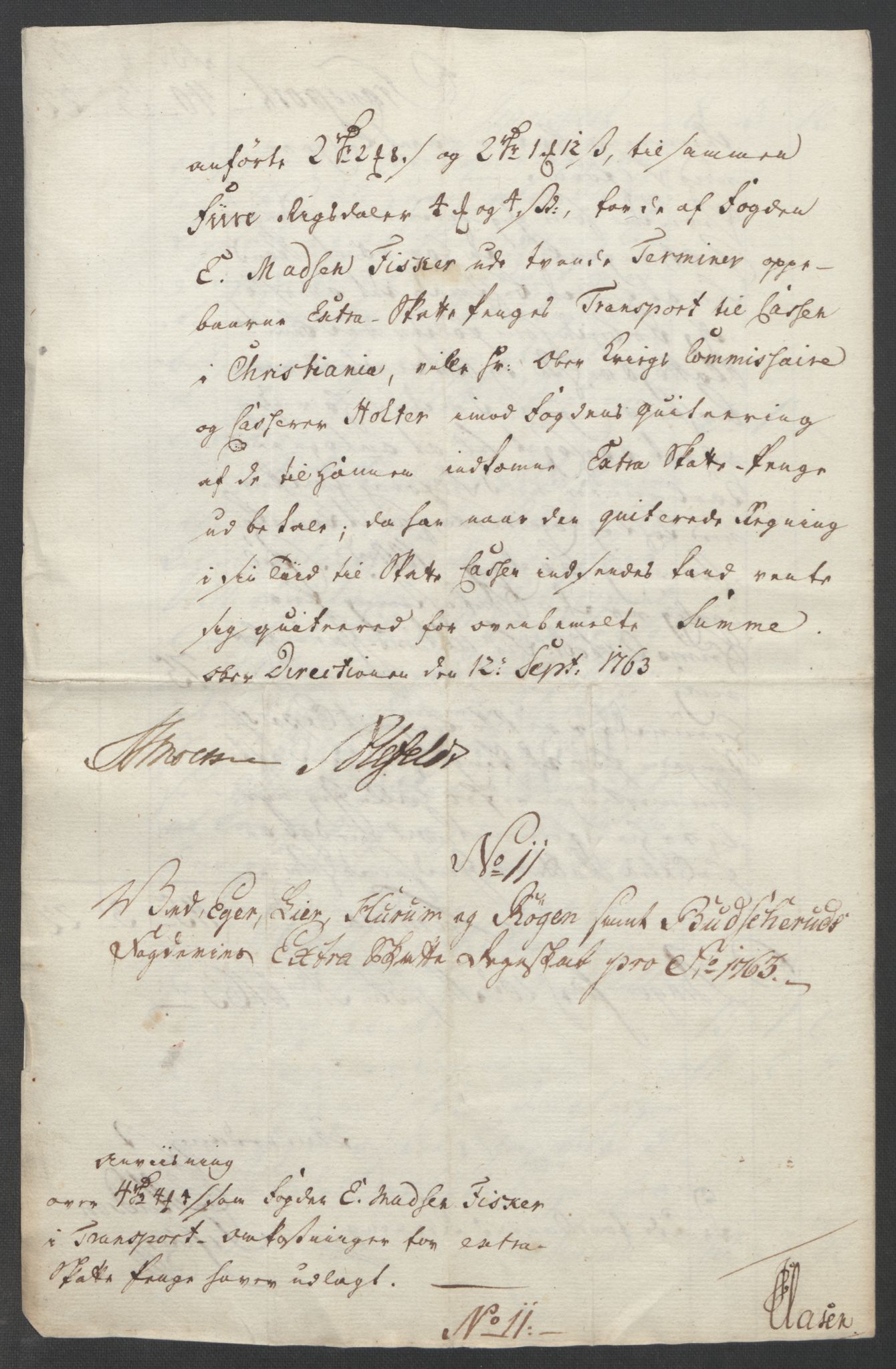 Rentekammeret inntil 1814, Reviderte regnskaper, Fogderegnskap, AV/RA-EA-4092/R31/L1833: Ekstraskatten Hurum, Røyken, Eiker, Lier og Buskerud, 1762-1764, p. 143