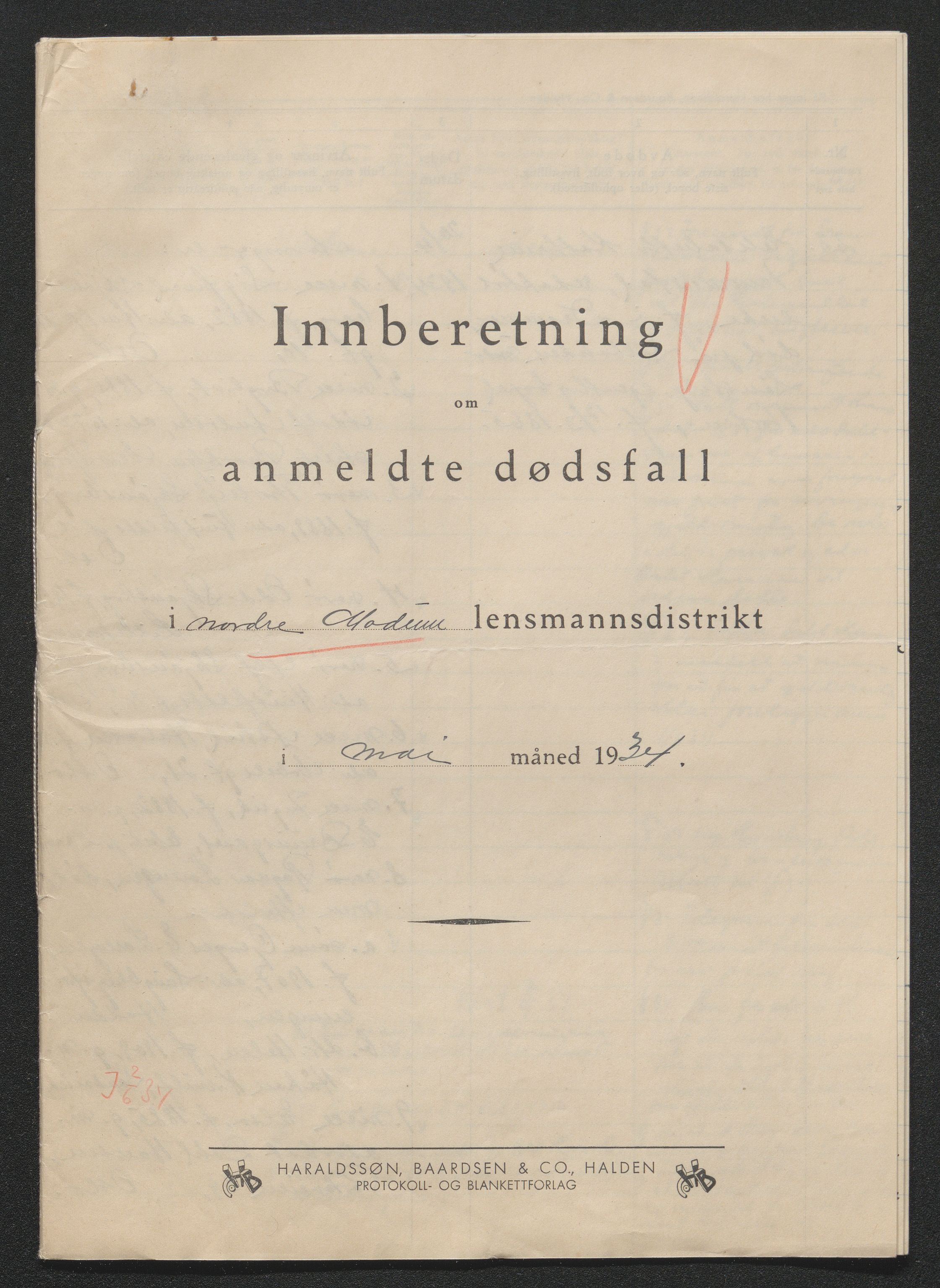 Eiker, Modum og Sigdal sorenskriveri, AV/SAKO-A-123/H/Ha/Hab/L0049: Dødsfallsmeldinger, 1934, p. 403