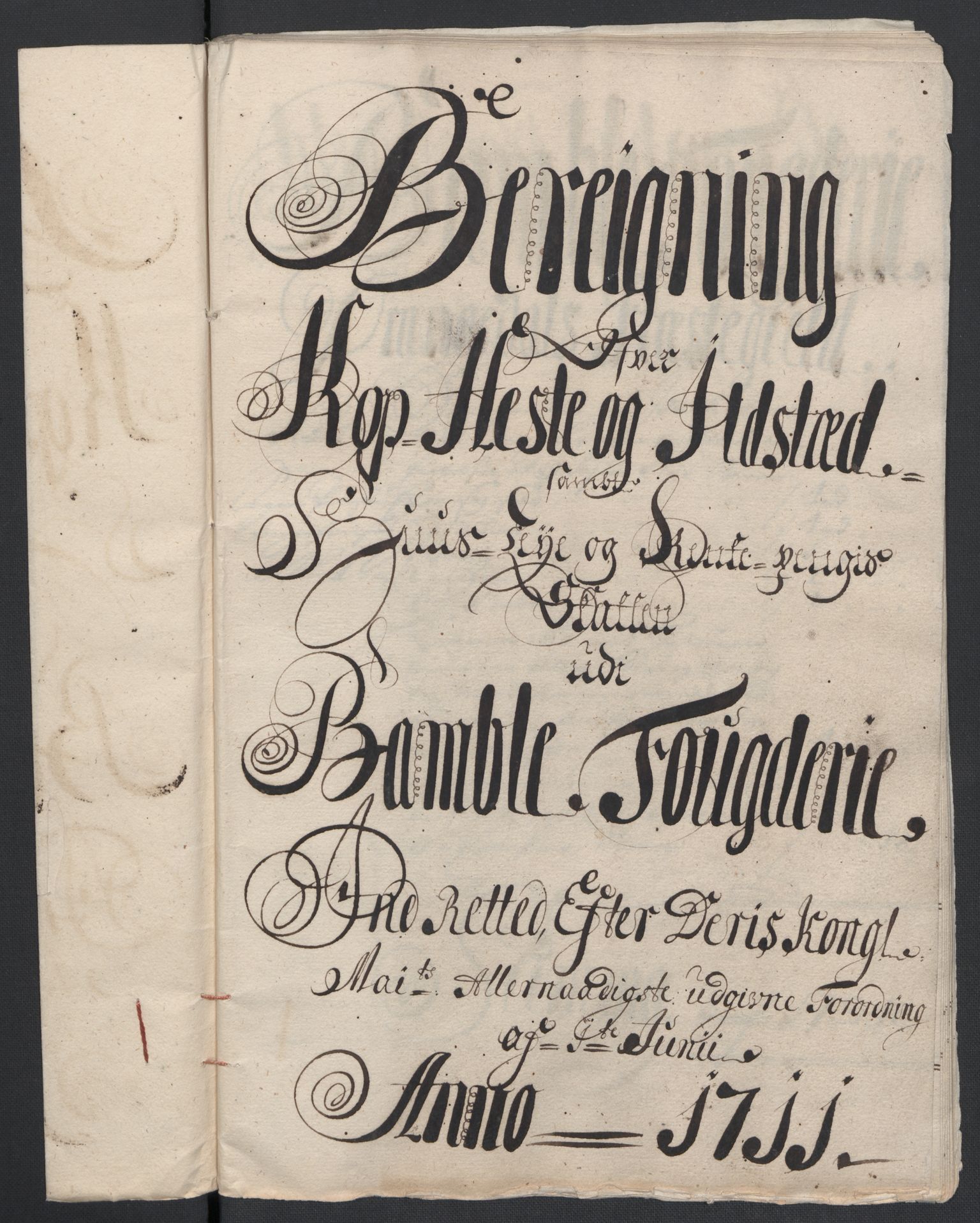 Rentekammeret inntil 1814, Reviderte regnskaper, Fogderegnskap, RA/EA-4092/R36/L2120: Fogderegnskap Øvre og Nedre Telemark og Bamble, 1711, p. 148