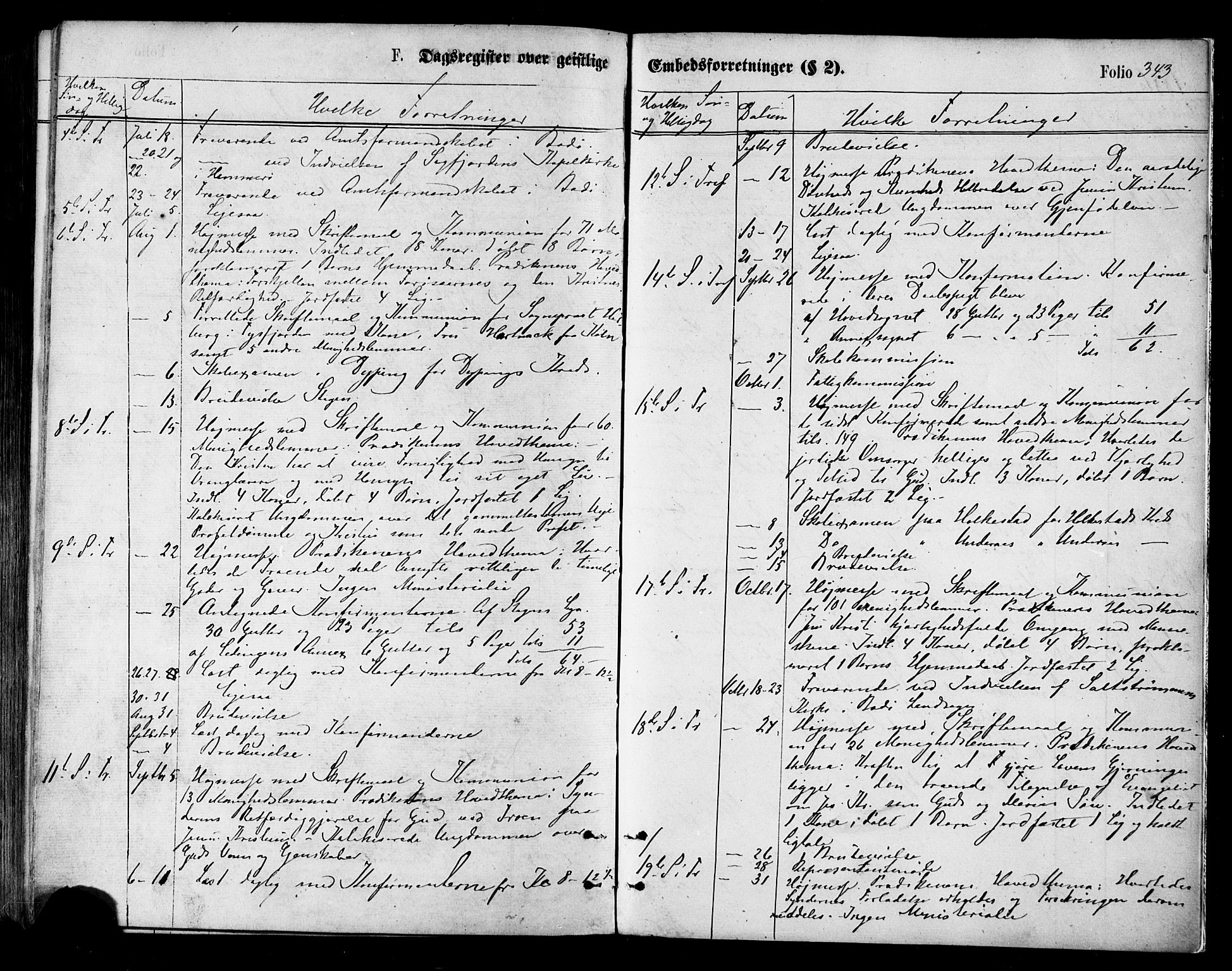 Ministerialprotokoller, klokkerbøker og fødselsregistre - Nordland, SAT/A-1459/855/L0802: Parish register (official) no. 855A10, 1875-1886, p. 343