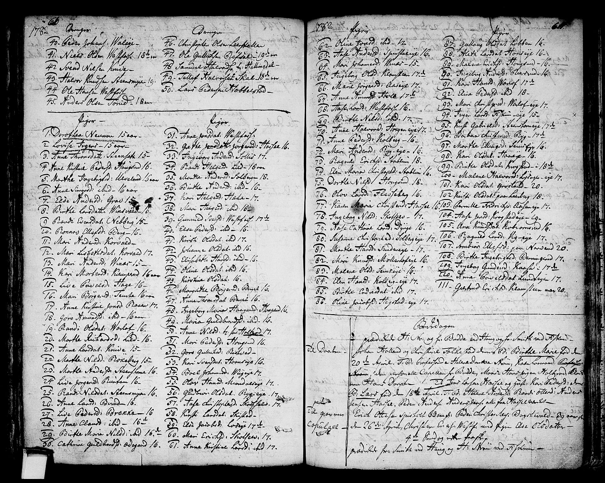 Eiker kirkebøker, SAKO/A-4/F/Fa/L0008: Parish register (official) no. I 8, 1764-1788, p. 610-611