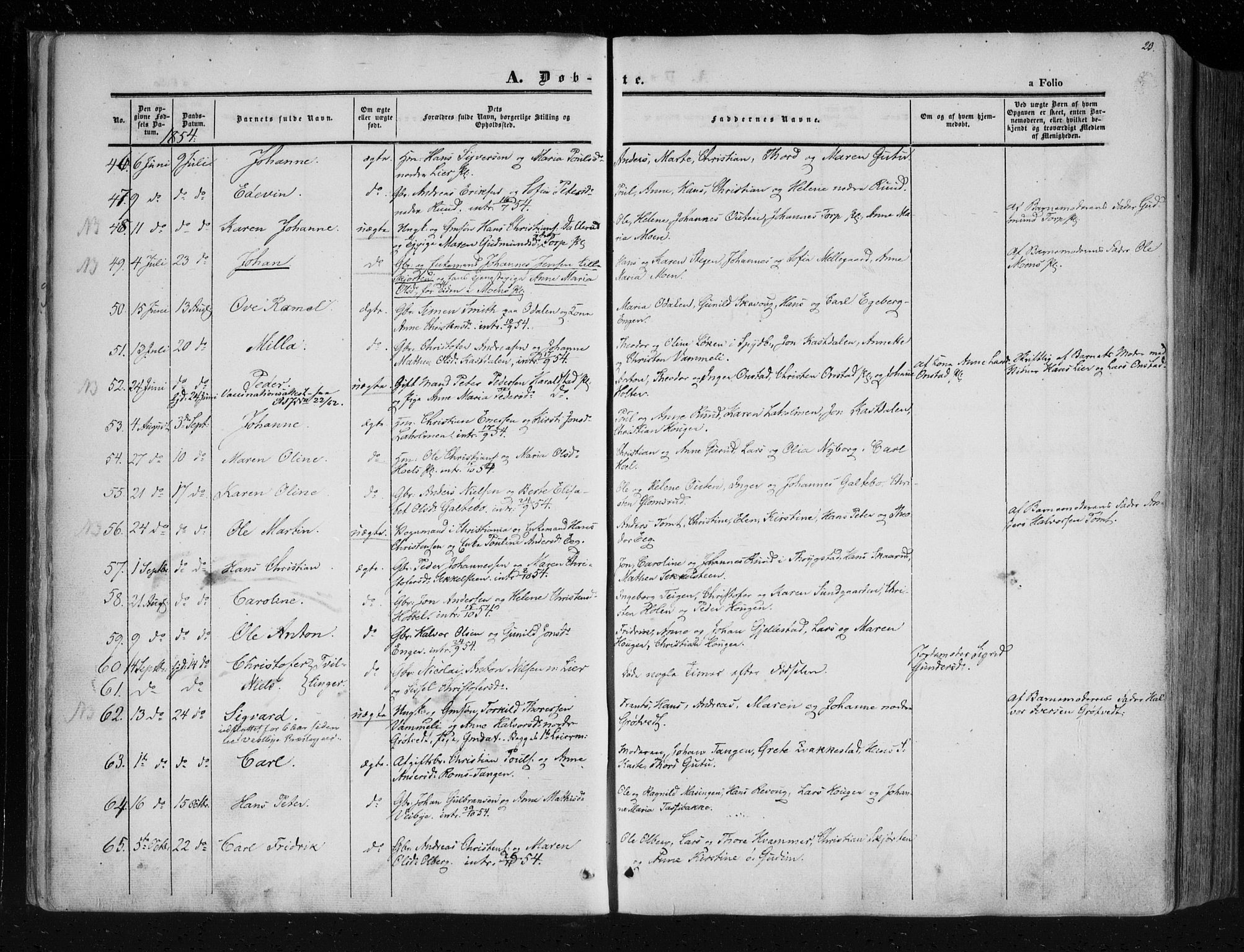 Askim prestekontor Kirkebøker, SAO/A-10900/F/Fa/L0005: Parish register (official) no. 5, 1847-1879, p. 23
