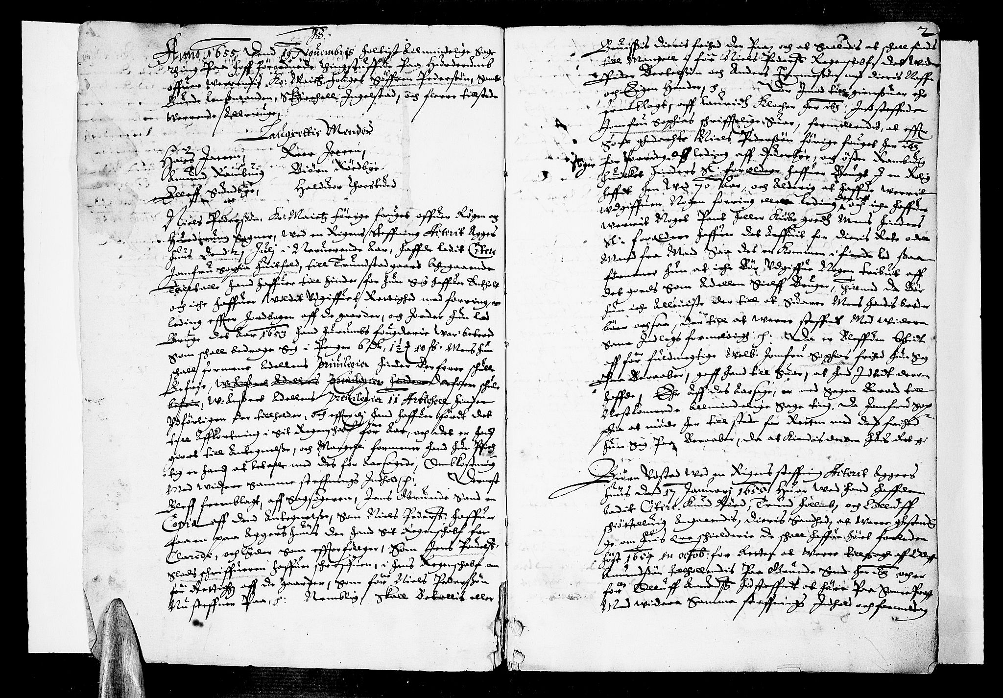 Lier, Røyken og Hurum sorenskriveri, SAKO/A-89/F/Fa/L0001: Tingbok, 1655-1658, p. 2