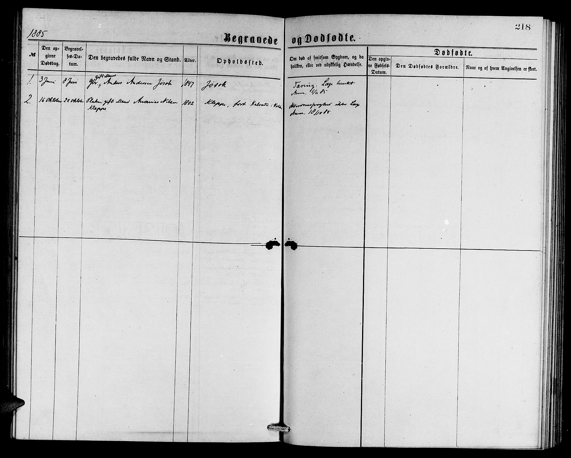 Ministerialprotokoller, klokkerbøker og fødselsregistre - Møre og Romsdal, SAT/A-1454/508/L0094: Parish register (official) no. 508A01, 1873-1886, p. 218