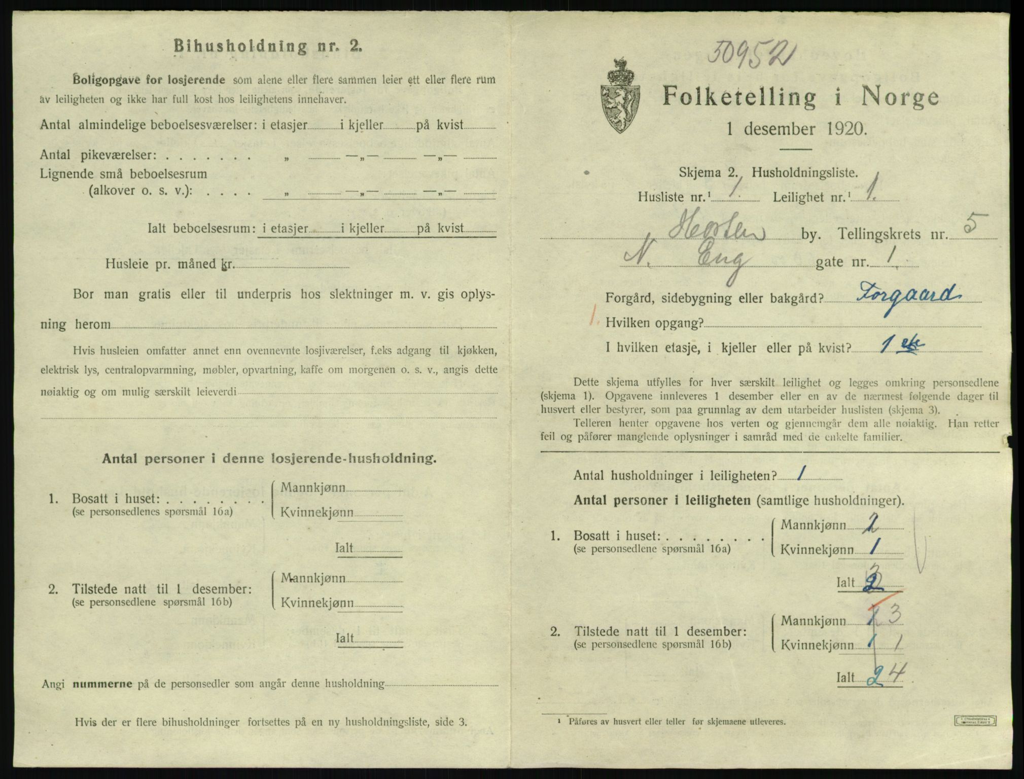 SAKO, 1920 census for Horten, 1920, p. 5631