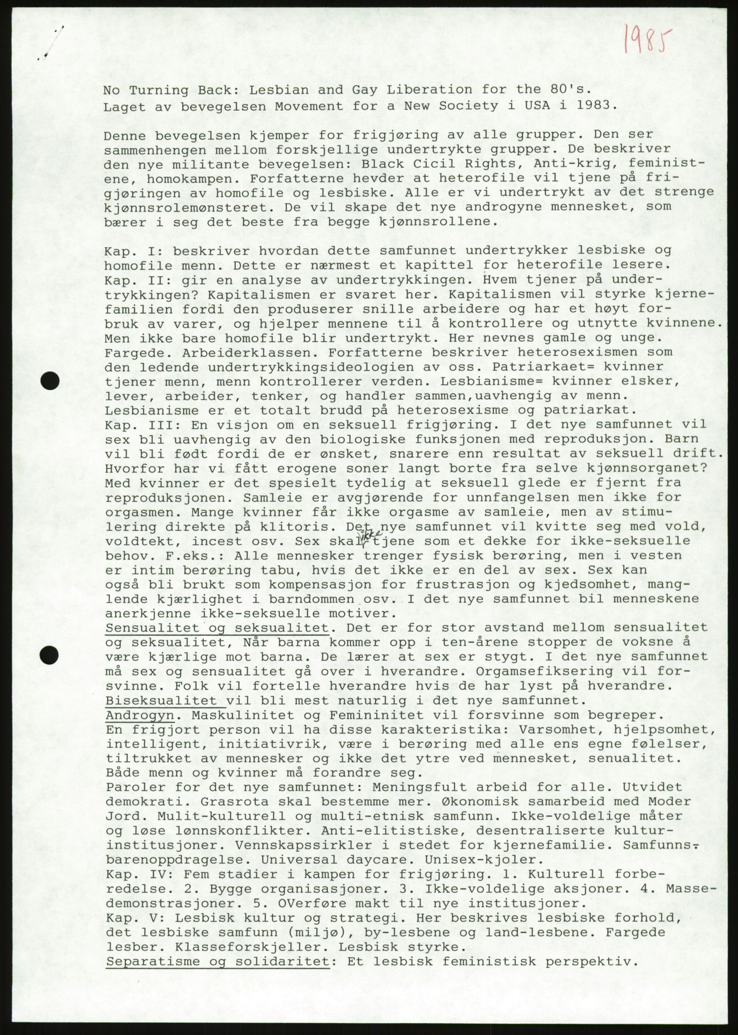 Turid Eikvam, AV/RA-PA-1457/F/Fa/L0010: Diverse, 1974-1990, p. 124