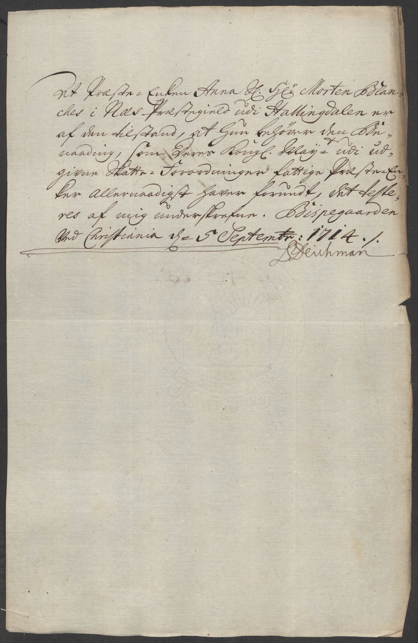 Rentekammeret inntil 1814, Reviderte regnskaper, Fogderegnskap, RA/EA-4092/R23/L1471: Fogderegnskap Ringerike og Hallingdal, 1713-1714, p. 249