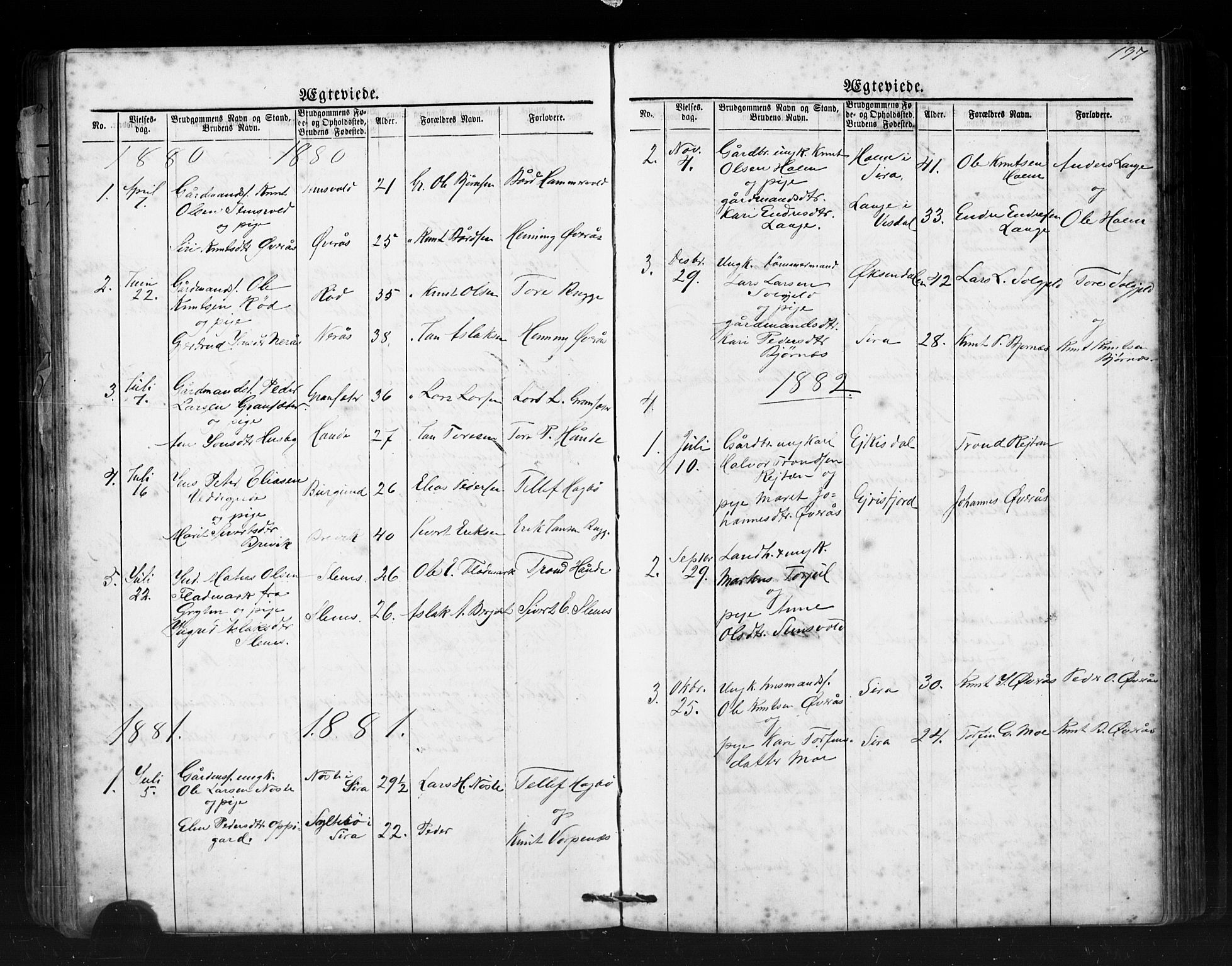 Ministerialprotokoller, klokkerbøker og fødselsregistre - Møre og Romsdal, SAT/A-1454/552/L0638: Parish register (copy) no. 552C01, 1867-1902, p. 197