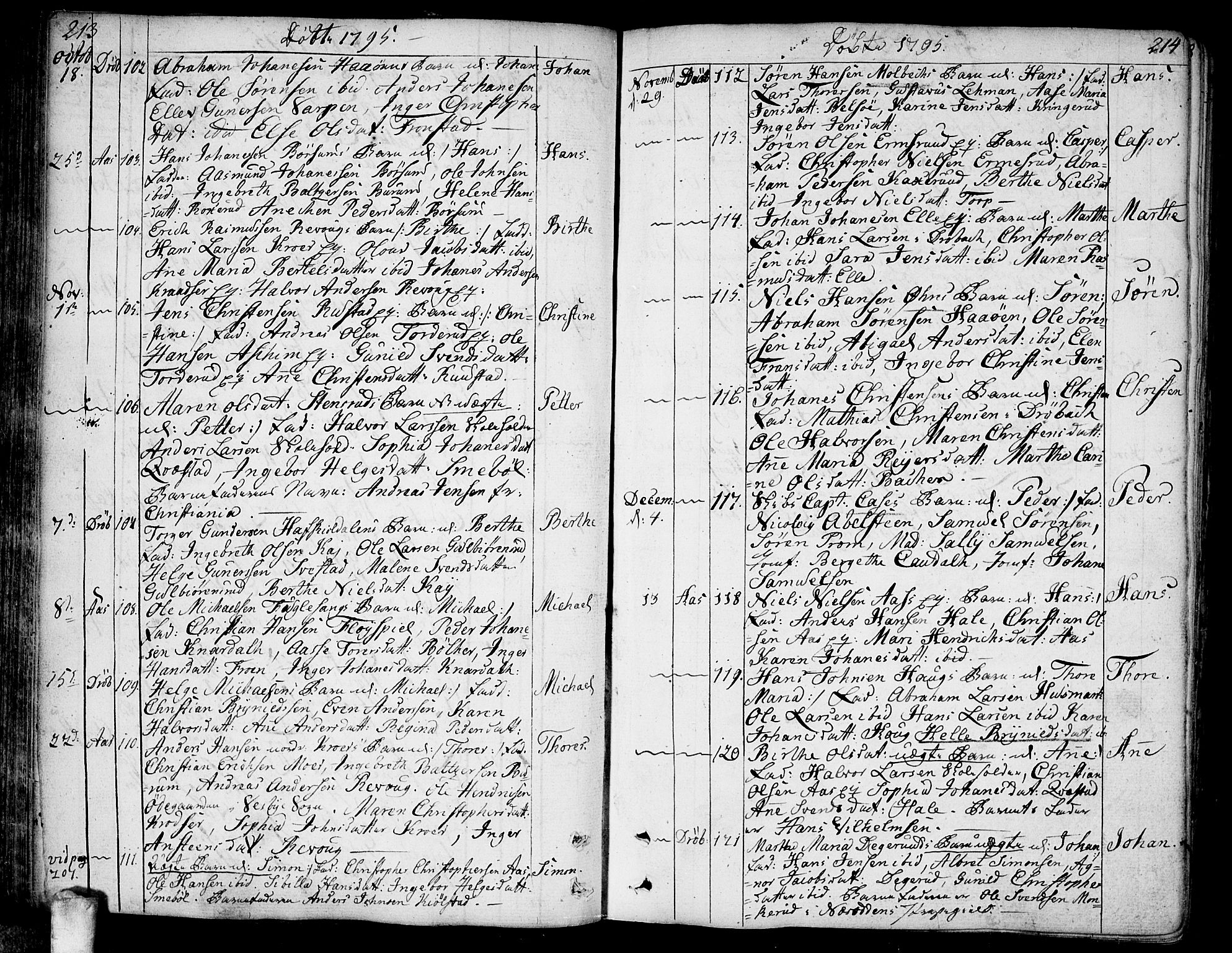 Ås prestekontor Kirkebøker, AV/SAO-A-10894/F/Fa/L0002: Parish register (official) no. I 2, 1778-1813, p. 213-214