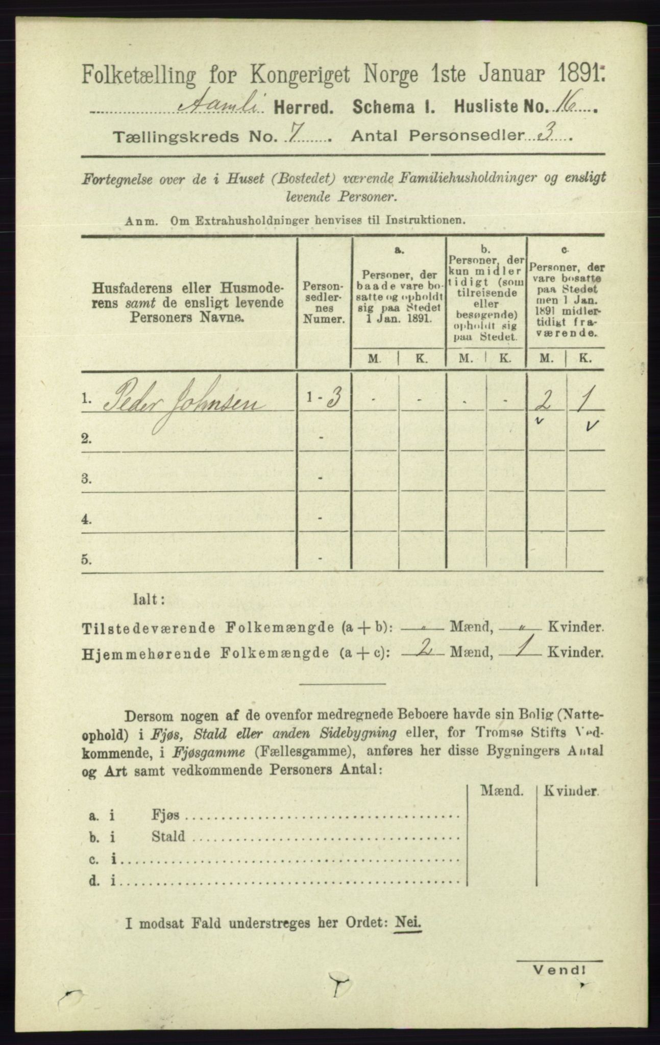 RA, 1891 census for 0929 Åmli, 1891, p. 931